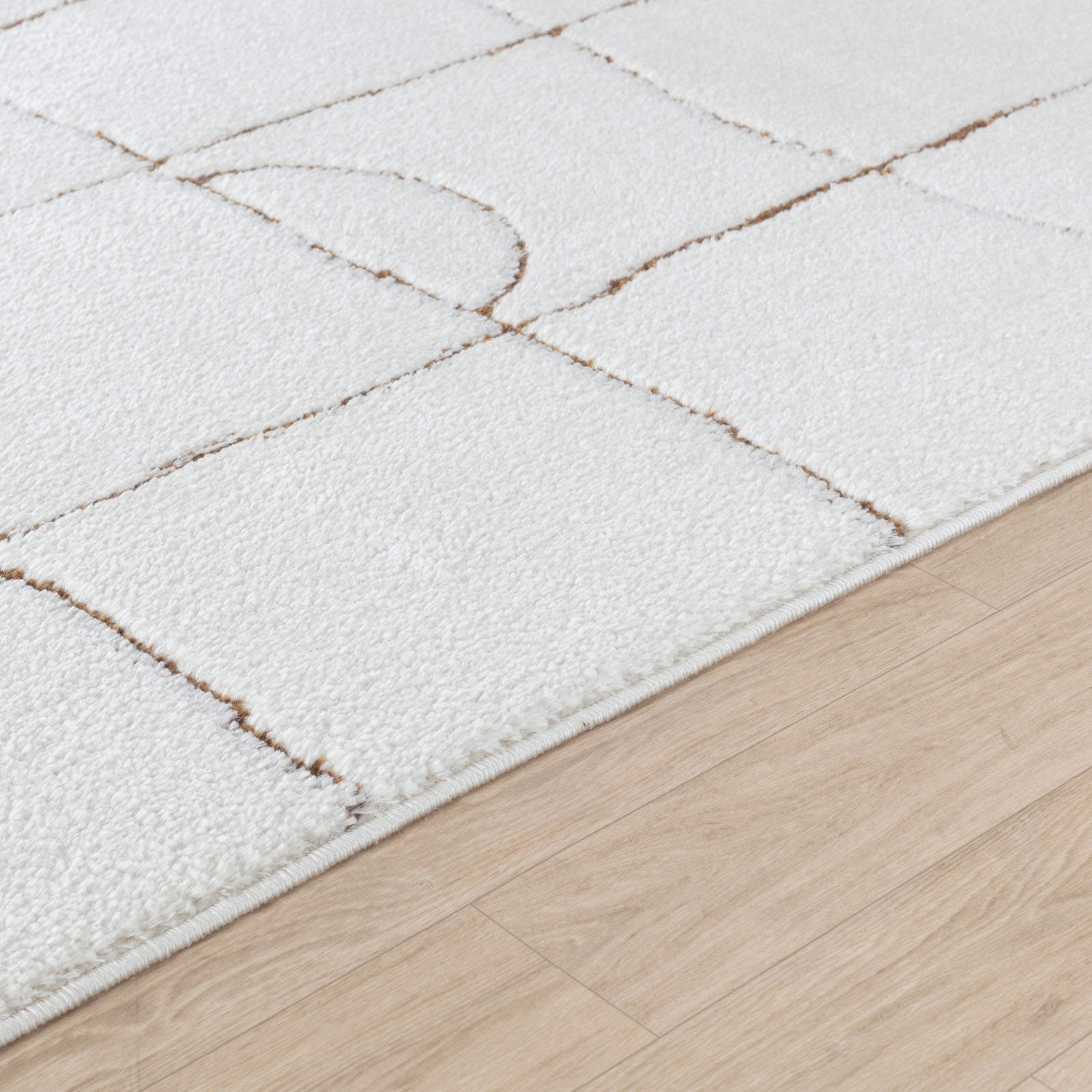 Livabliss Teppich »PRAGUE«, rechteckig, 14 mm Höhe, Skandi Design, Modern Boho Kurzflor Wohnzimmerteppich, Schlafzimmer