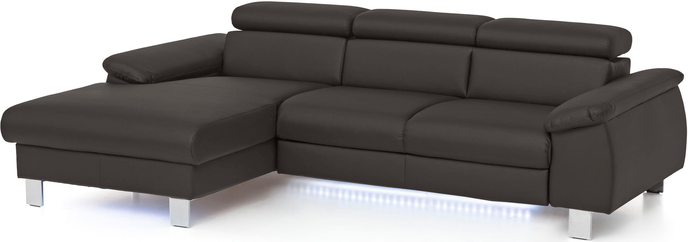 COTTA Ecksofa »Komaris L-Form, B: 244 cm« mit Kopfteilverstellung, optional günstig online kaufen