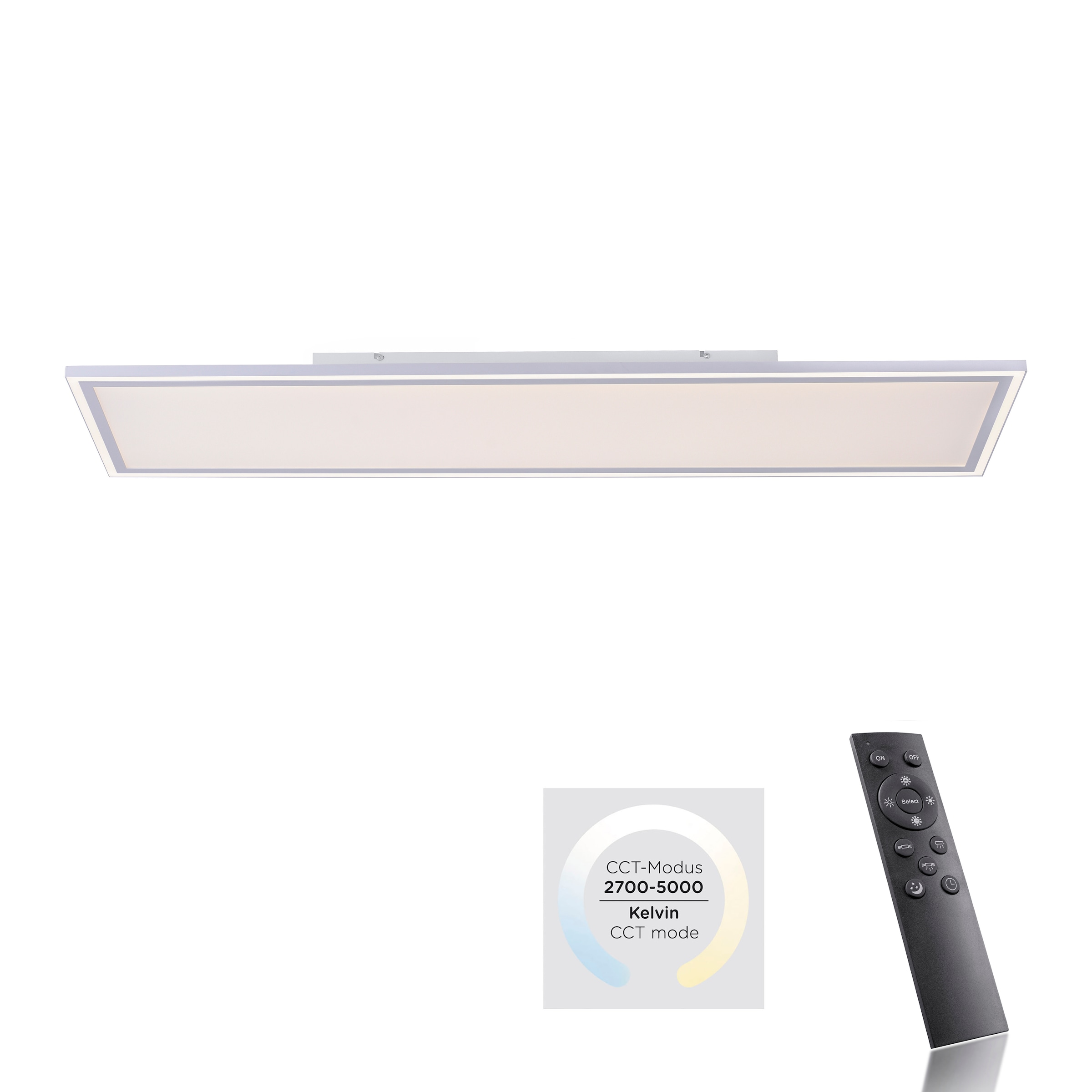 Leuchten Direkt LED Deckenleuchte »EDGING«, kaufen 1 dimmbar Rechnung auf über Fernbedienung flammig-flammig