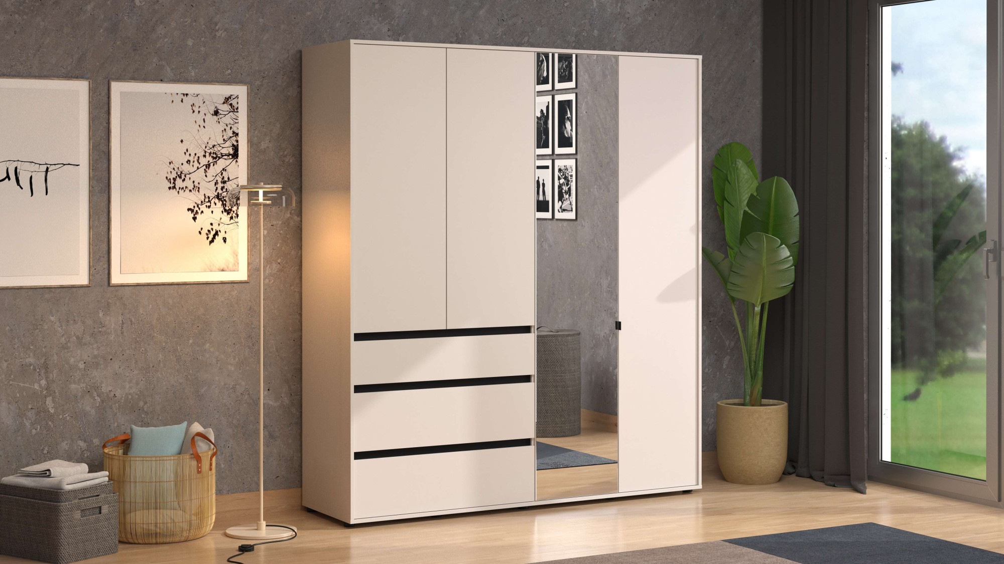 INOSIGN Kleiderschrank "Corbett, grifflose Optik, FSC-zertifziert, Made in günstig online kaufen