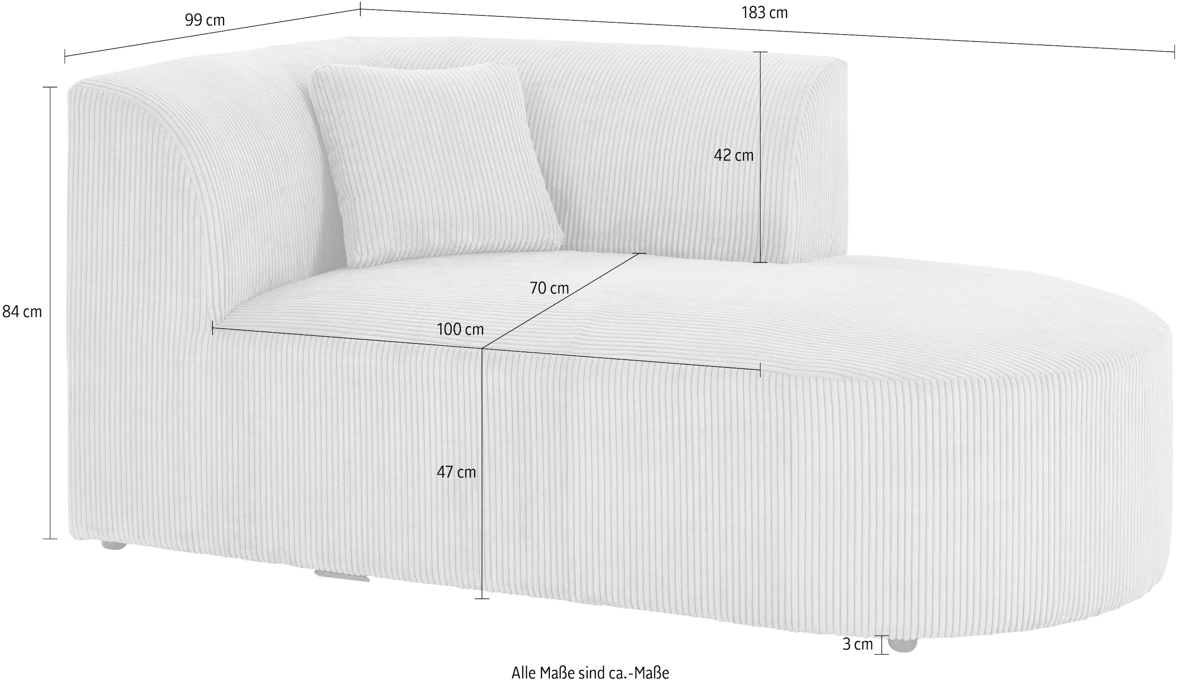 OTTO home Sofa-Eckelement »Alesund« als Einzelelement oder Modulteil