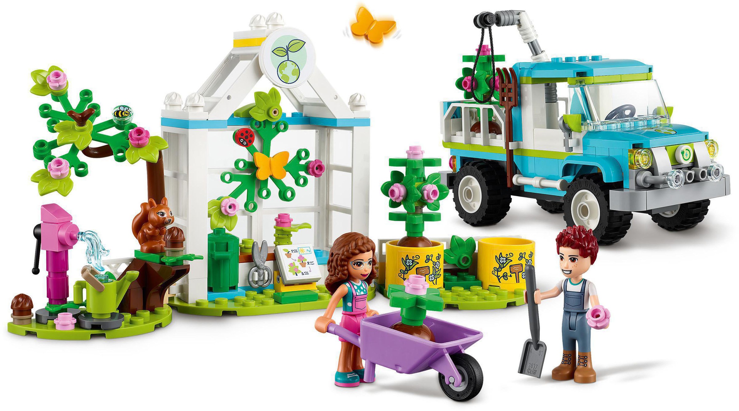 LEGO® Konstruktionsspielsteine »Baumpflanzungsfahrzeug (41707), LEGO® Friends«, (336 St.)