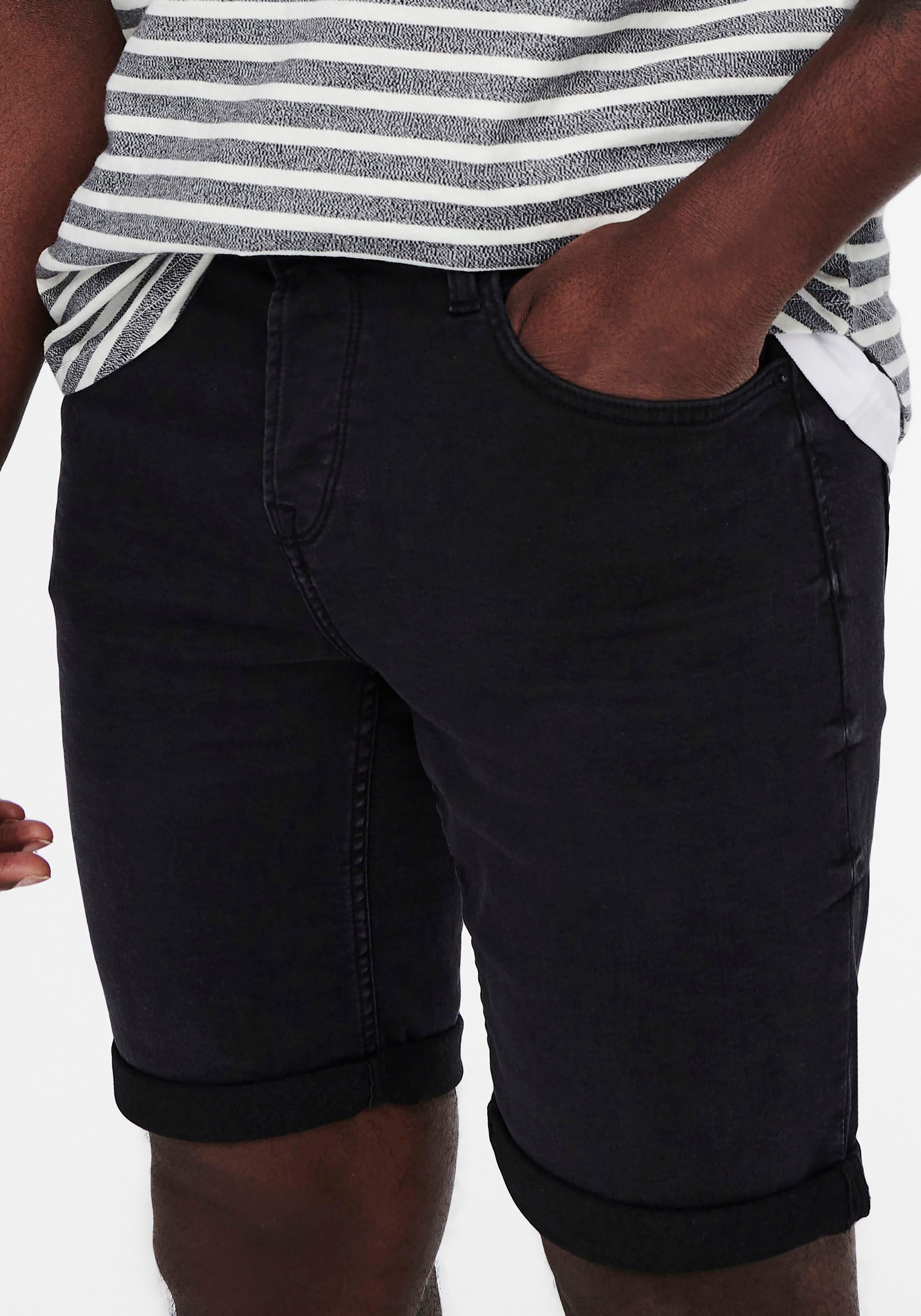 9. Bild von ONLY & SONS Jeansshorts »ONSPLY LIGHT BLUE 5189 SHORTS DNM NOOS«