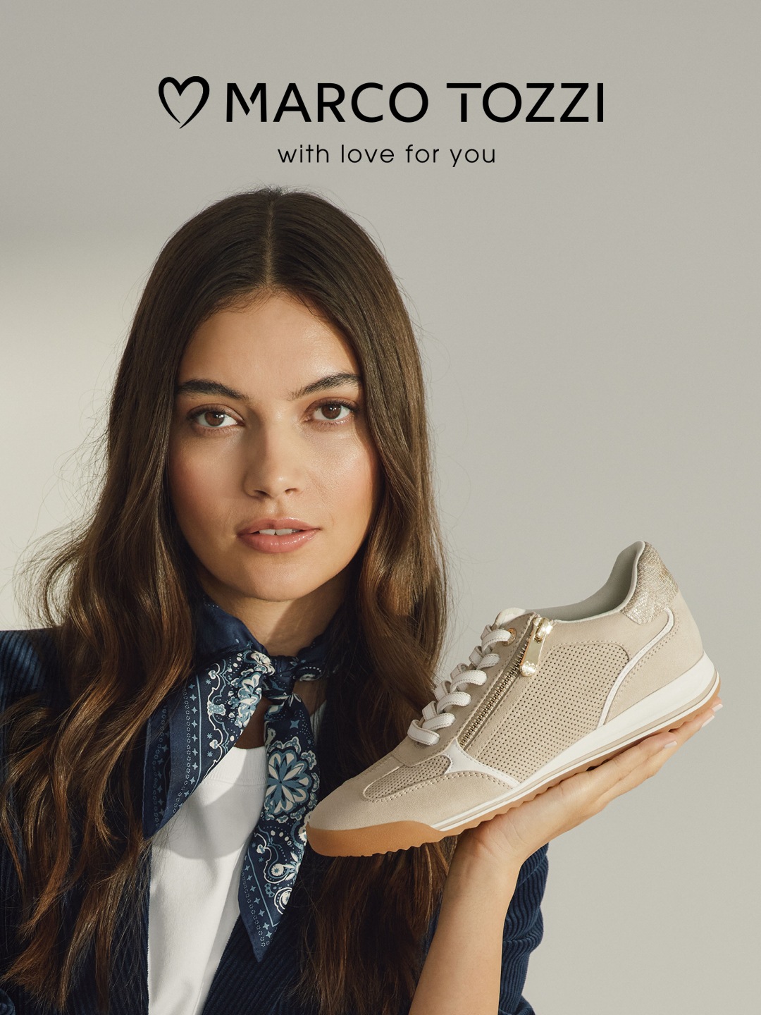 MARCO TOZZI Keilsneaker  Freizeitschuh, Halbschuh, Schnürschuh mit seitlichem Reißverschluss