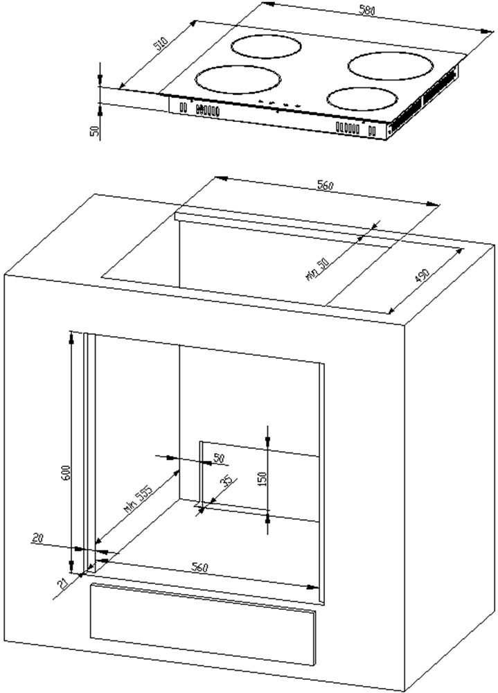 BASIC by Balculina Küchenzeile »Turin«, Breite 270 cm, wahlweise mit E-Geräten