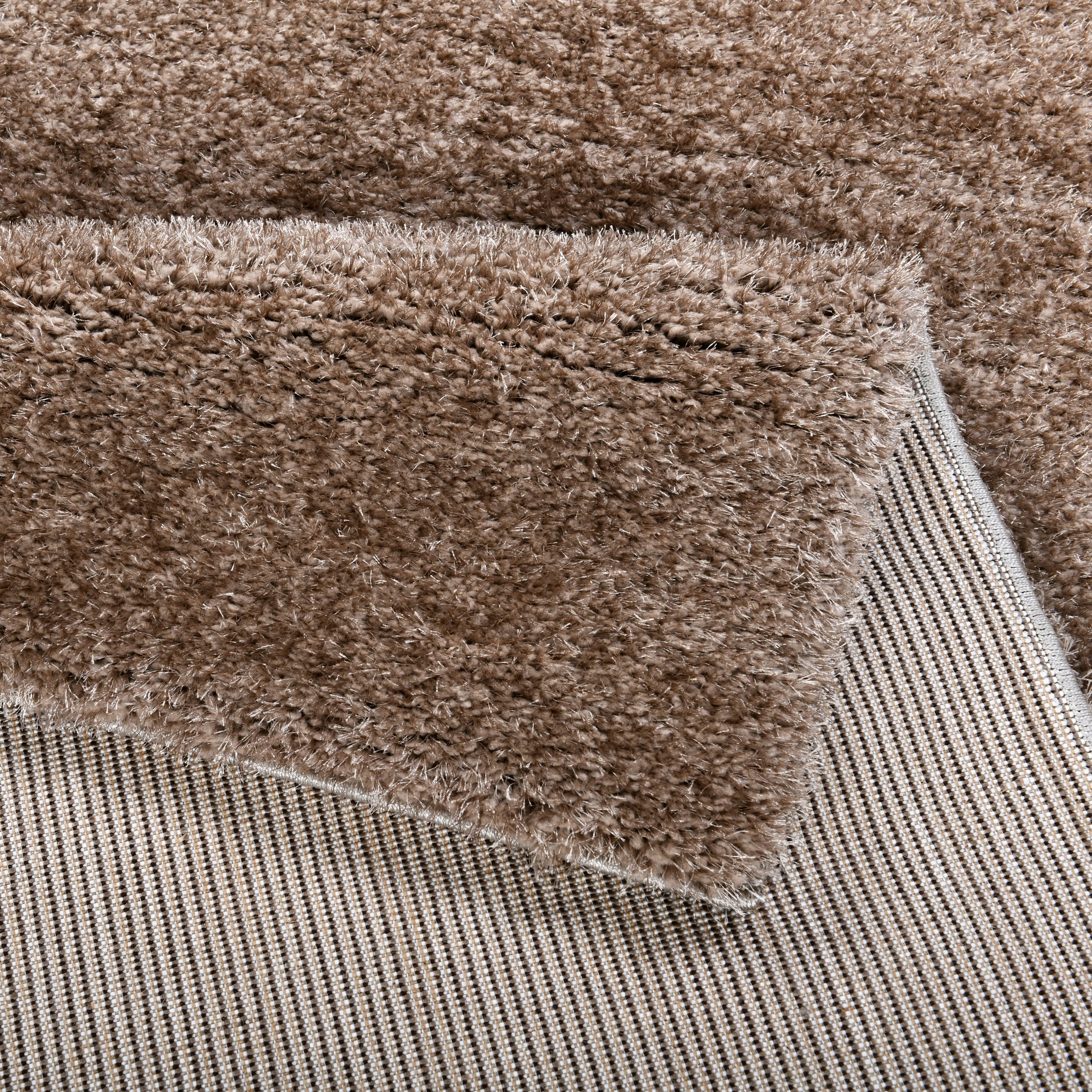 my home Hochflor-Teppich »Malin«, rechteckig, 43 mm Höhe, Shaggy in Uni-Farben, einfarbig, leicht glänzend, besonders weich