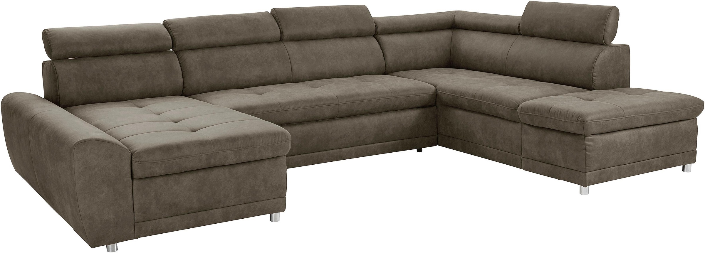 sit&more Wohnlandschaft »Riva U-Form« wahlweise mit Bettfunktion günstig online kaufen