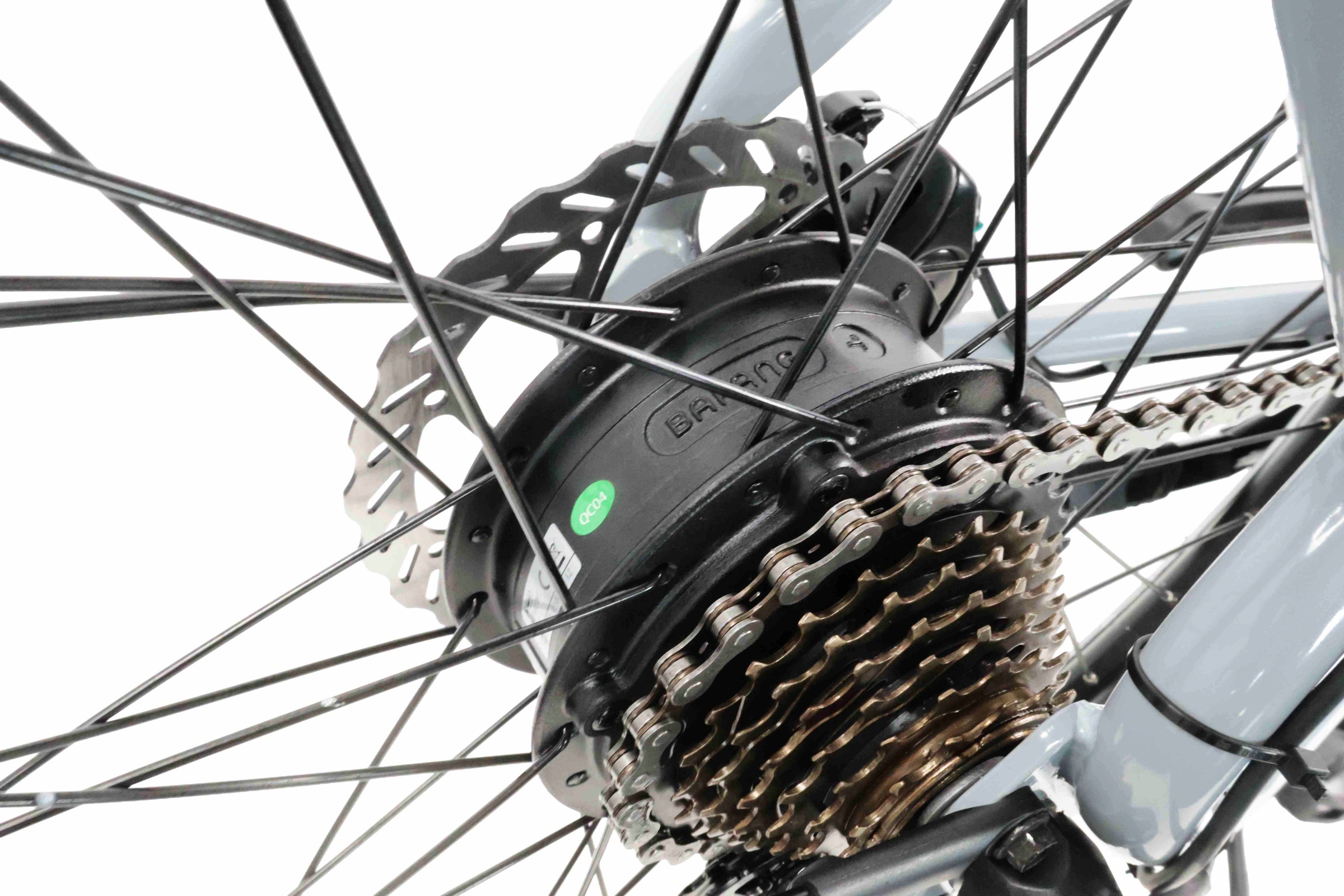 LLobe »City E-Bike 26" Town Compact, grau« 7 Gang Kettenschaltung Heckmotor 250 W