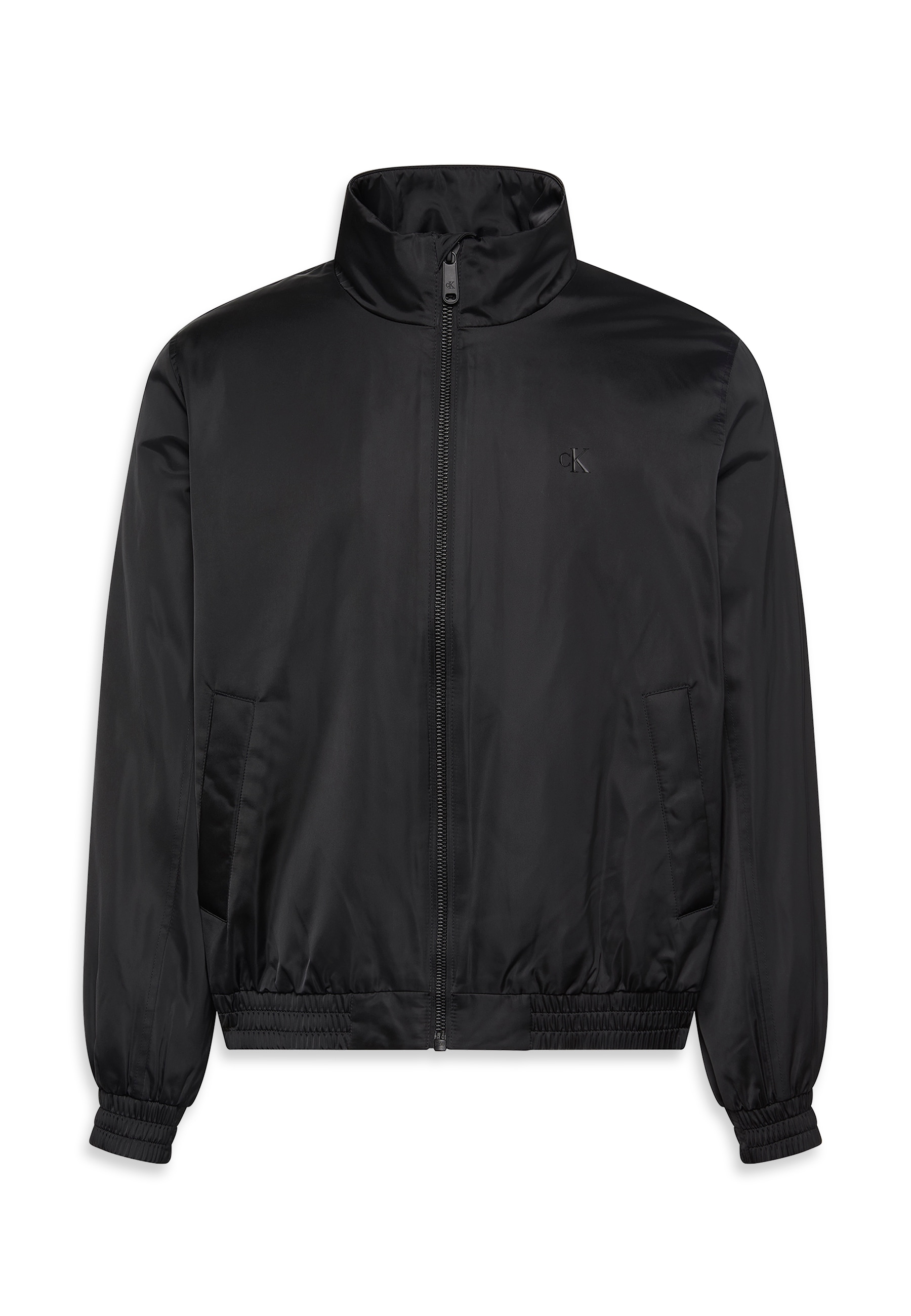 Calvin Klein Jeans Bomberjacke »LS PADDED HARRINGTON JACKET«, ohne Kapuze, Mit Rundhalsausschnitt mit Stehkragen