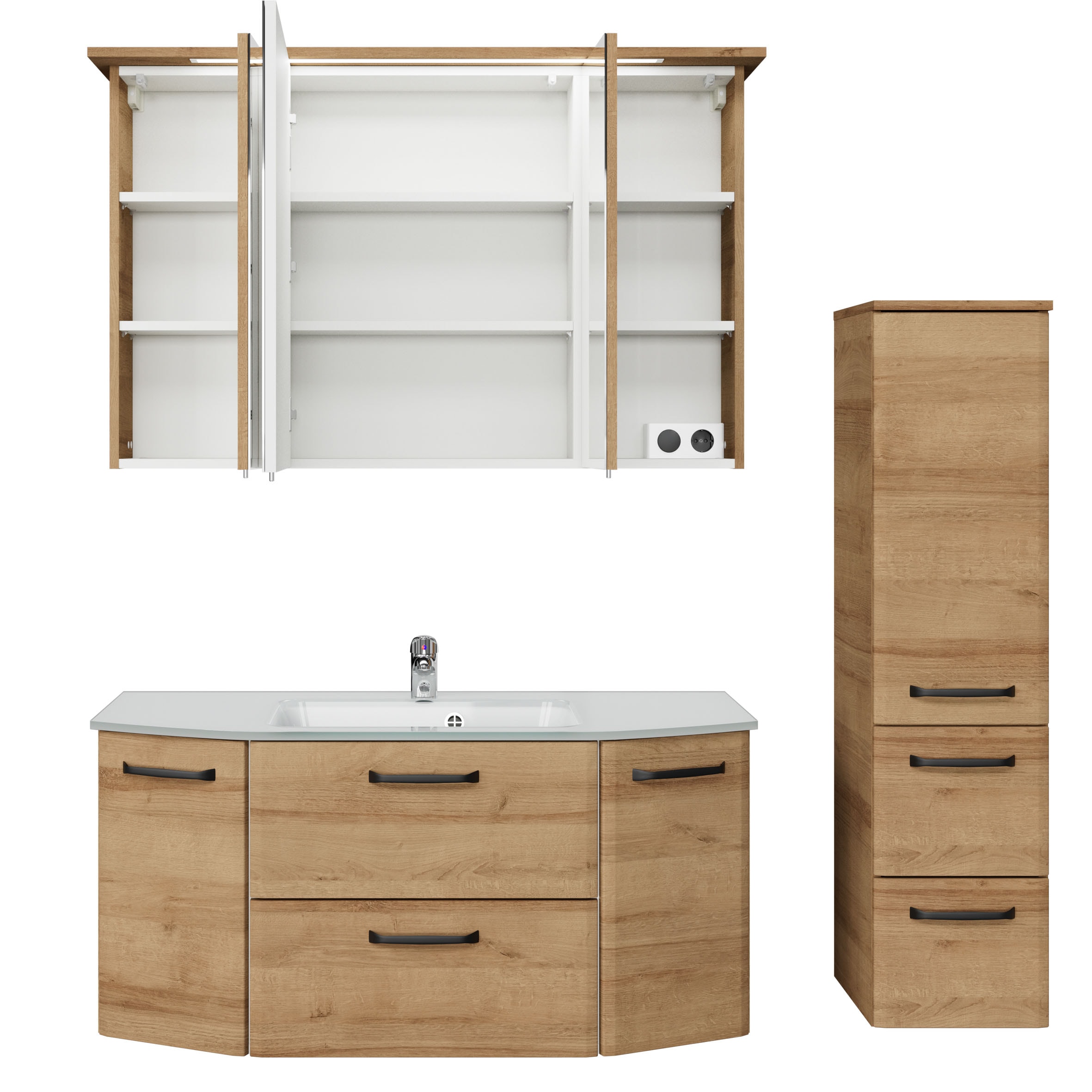 Saphir Badmöbel-Set »Quickset 318, mit Türdämpfer« 4 Stk. tlg.