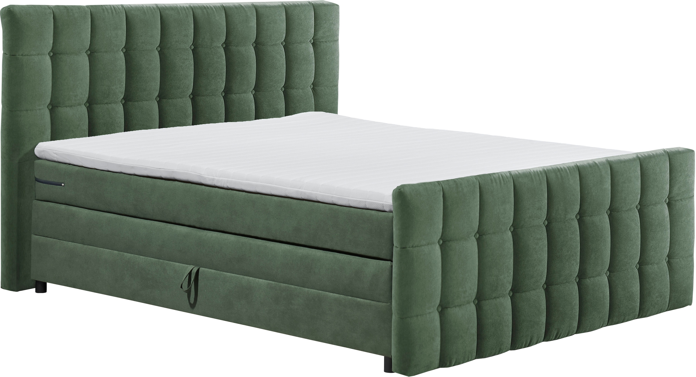 ED EXCITING DESIGN Boxspringbett »Mendoza« inkl. Bettkasten, erhältlich in den Breiten 160cm & 180cm