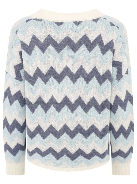 Zwillingsherz Cardigan »"Buntes ZickZack"«, mit figurumspielendem Schnitt