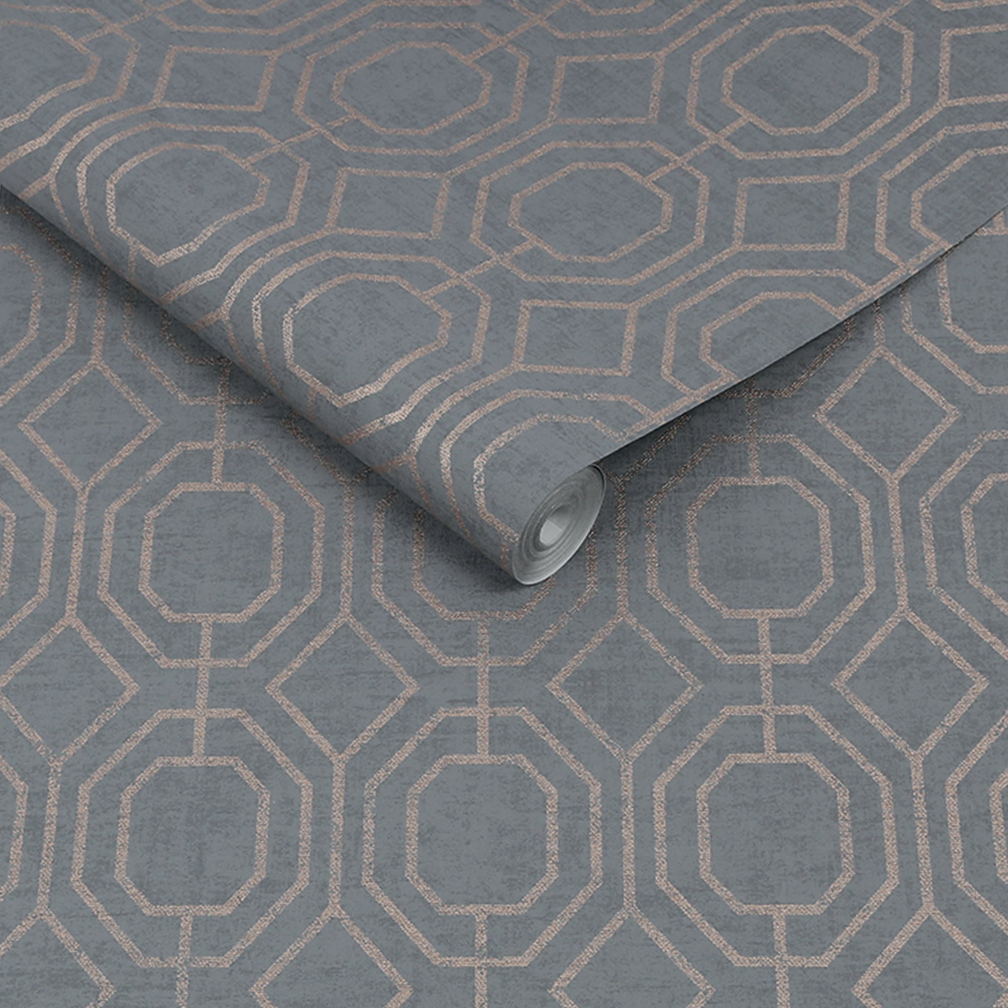 Superfresco Easy Vliestapete »Superfresco Easy - Vliestapete Luxus Geo Dark 10mx52cm« 3D-Optik Superfresco Easy - Vliestapete Luxus Geo Dark 10mx52cm