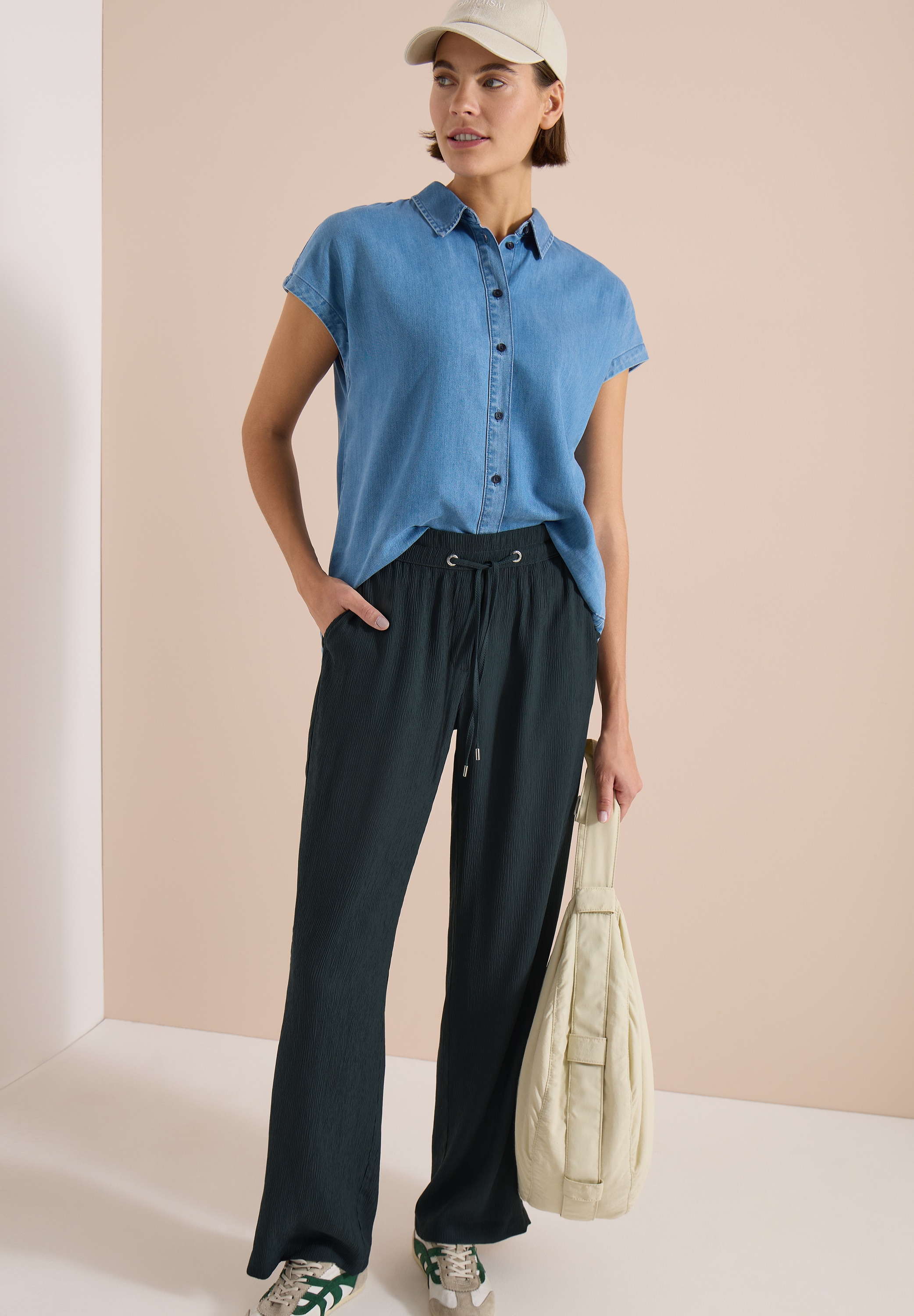 Cecil Stoffhose »Style Neele«  Sommerhose in Struktur-Optik