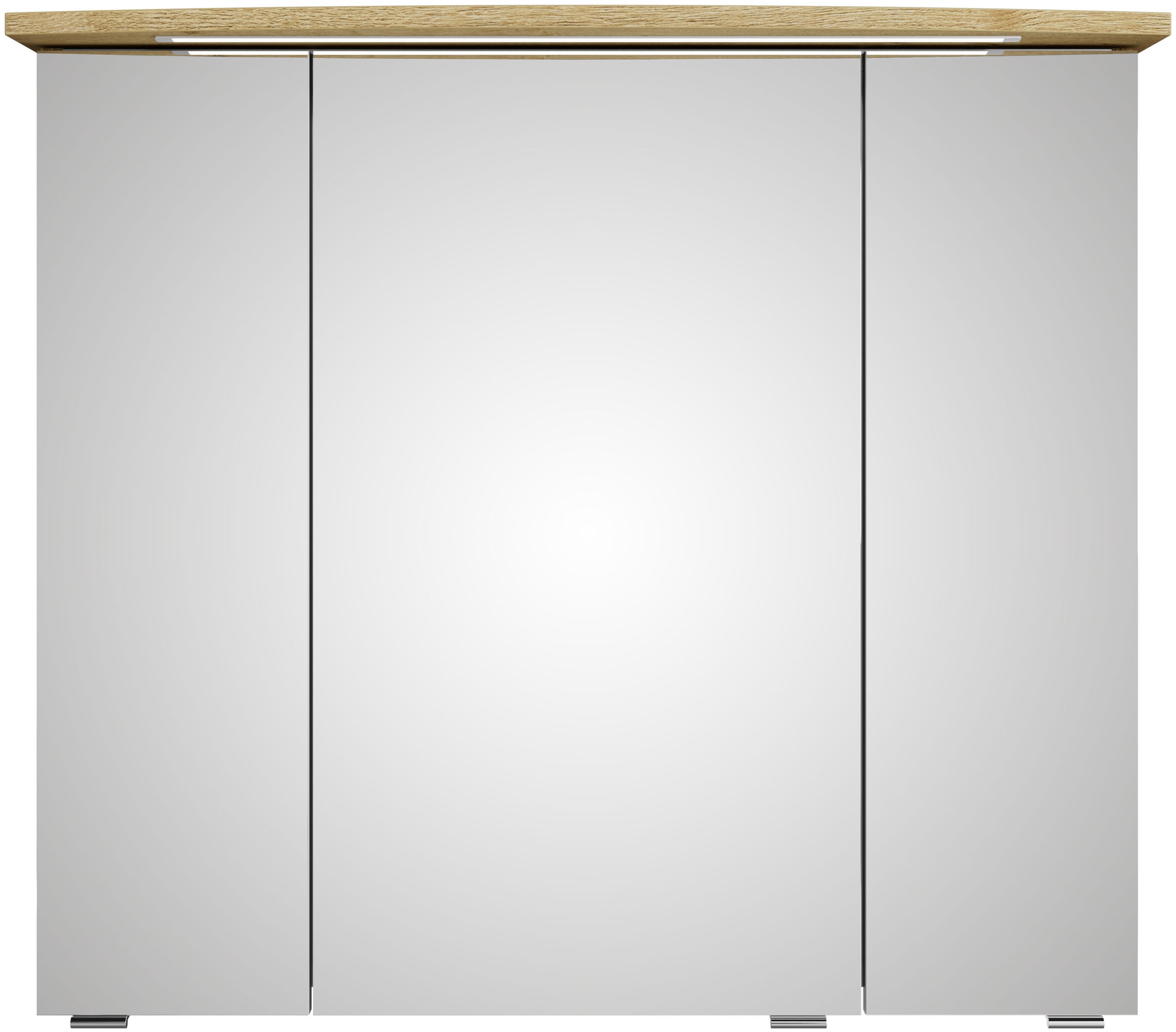 Saphir Badmöbel-Set »Serie 4010 2-teilig Keramik-Waschtisch mit LED-Spiegelschrank«, (Set), Badezimmer Set 84 cm breit, inkl. Türdämpfer, 3 Türen, 2 Schubladen