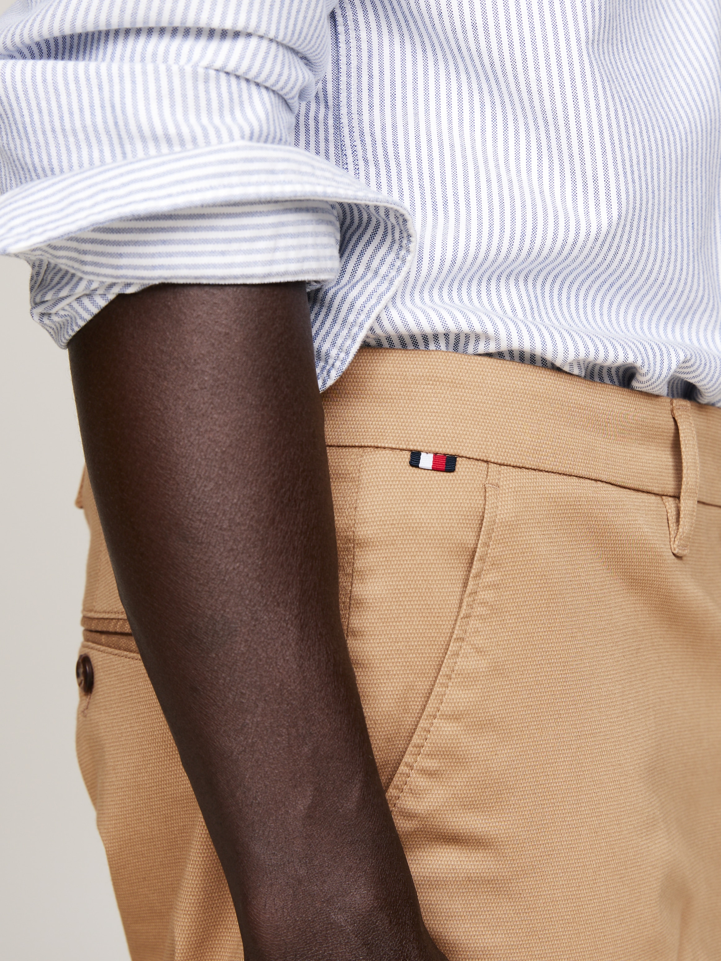 Tommy Hilfiger Chinohose »CHINO BLEECKER PRINTED STRUCTURE«