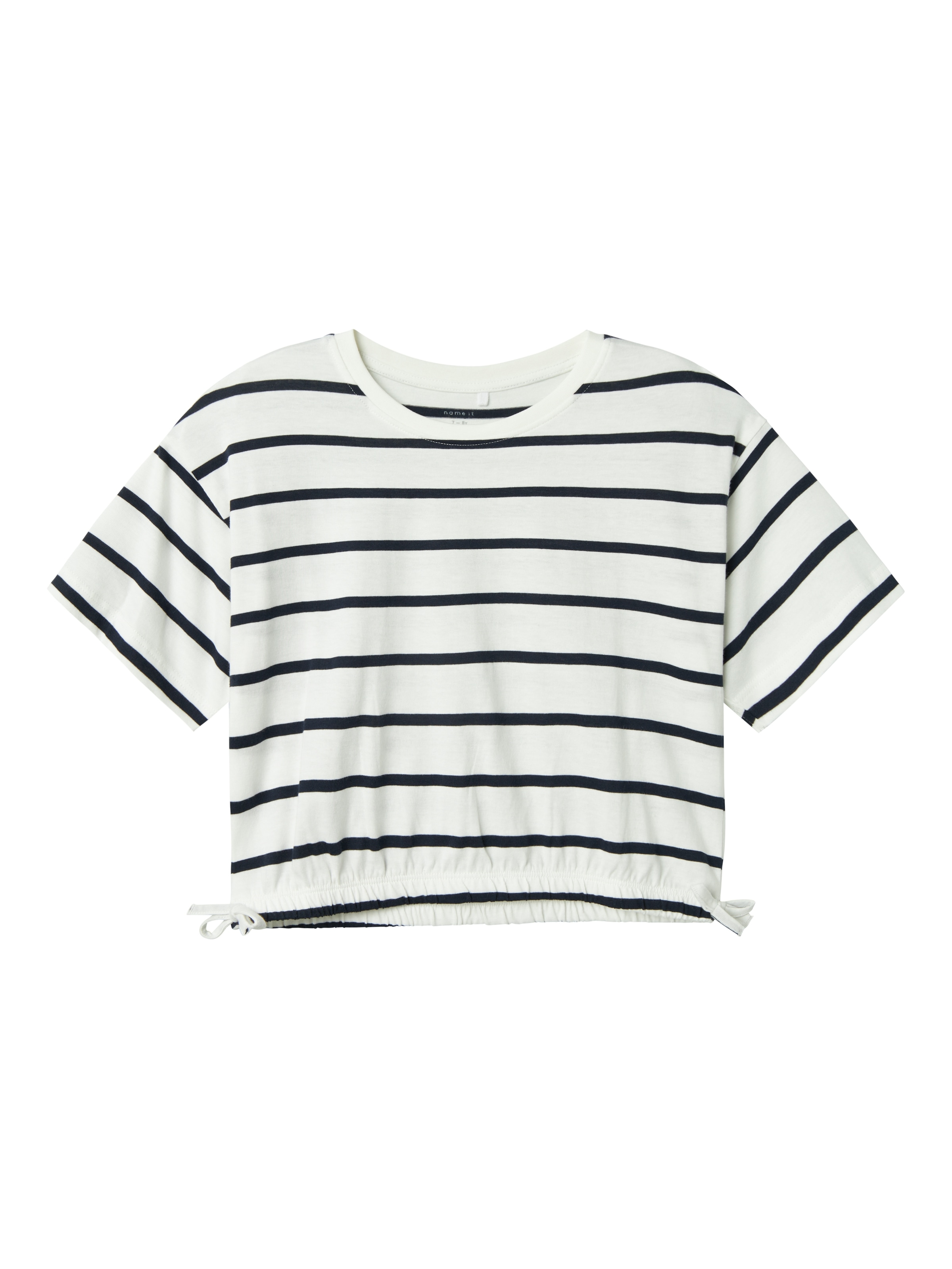 Name It T-Shirt »NKFFUNION SS CROPPED BOXY TOP NOOS«, mit Kordelzug in der Taille