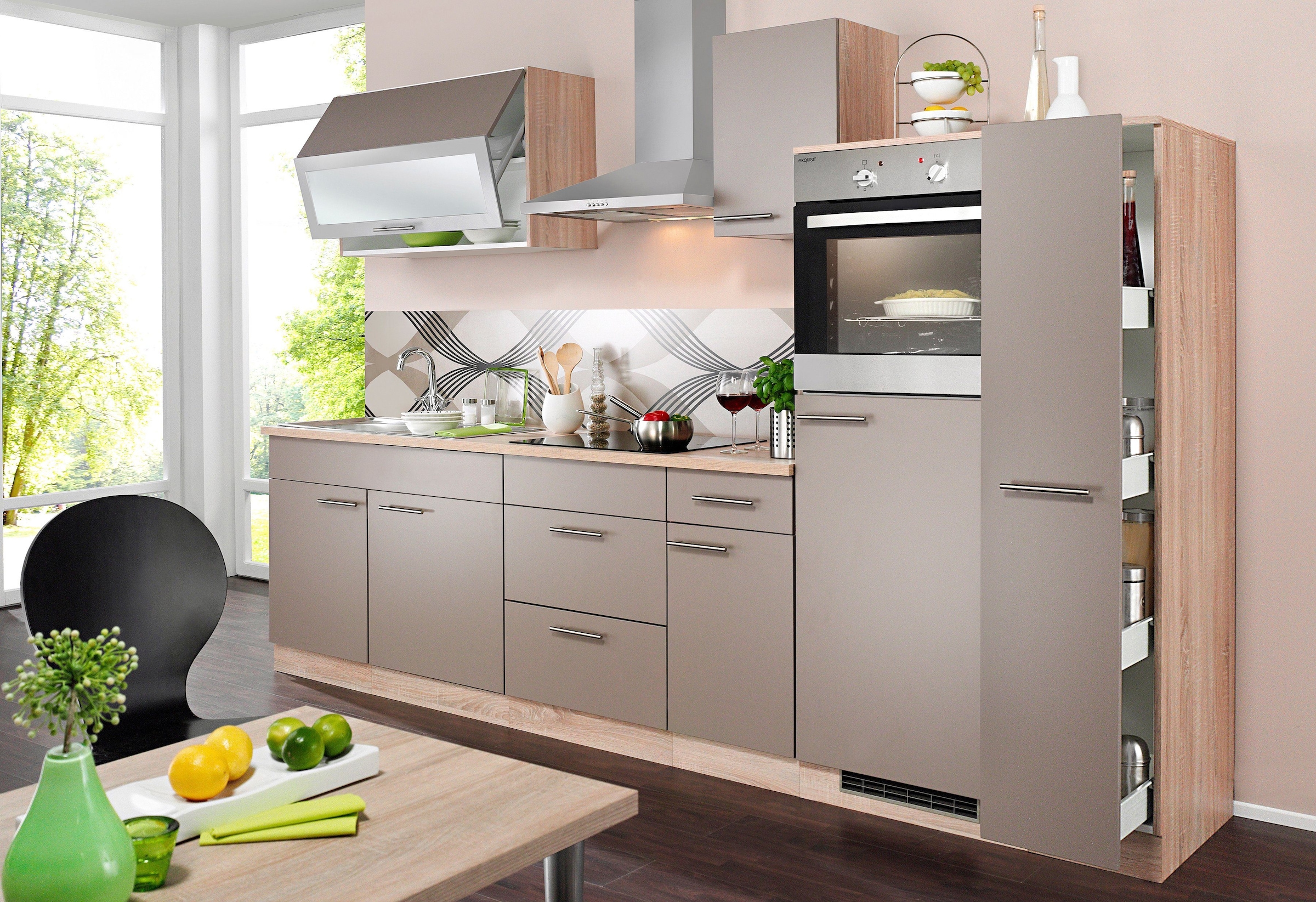 online wiho Küchenzeile E-Geräten, »Montana«, kaufen Küchen mit Breite cm 290