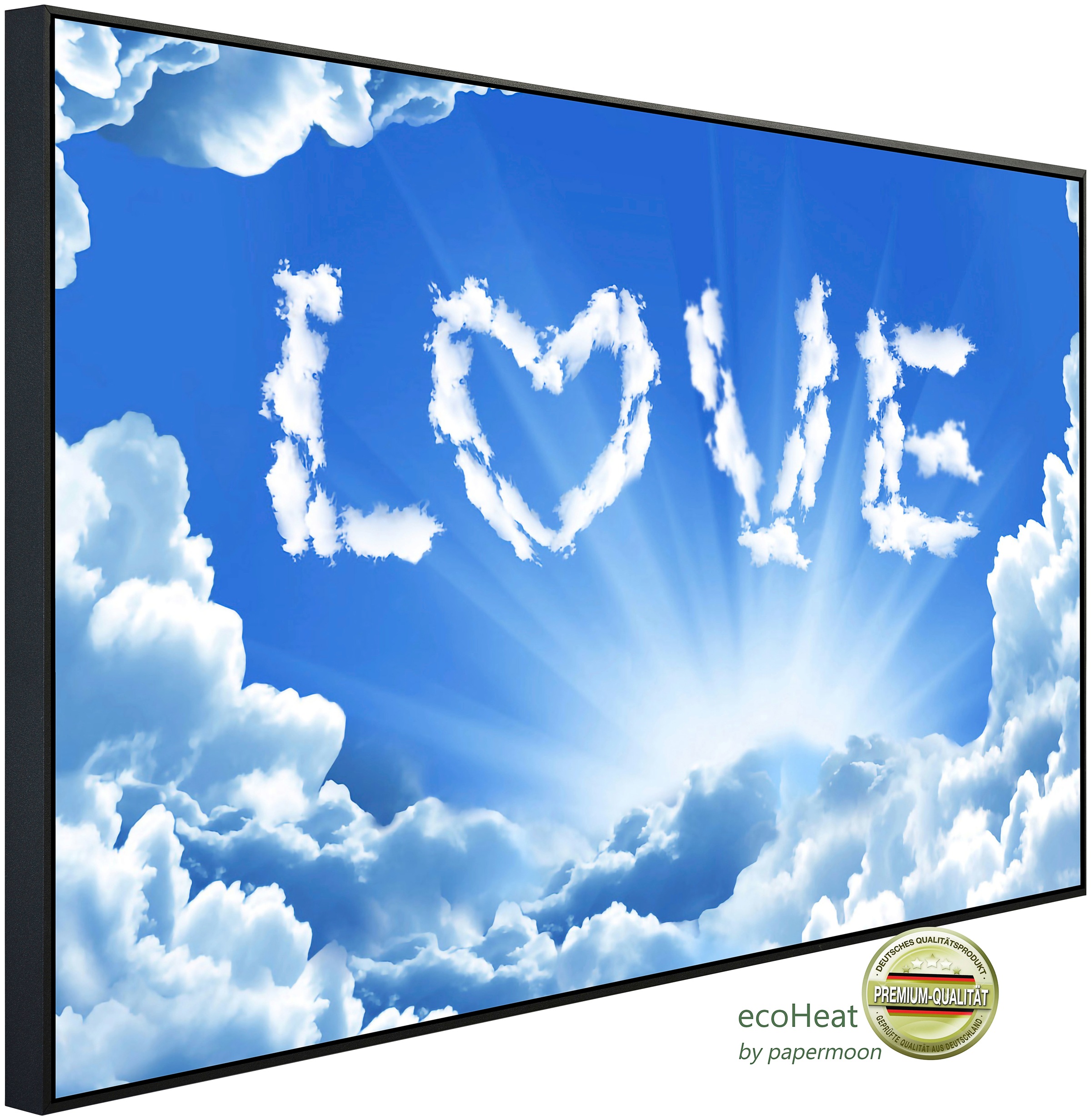 Papermoon Infrarotheizung »Love Himmel«, sehr angenehme Strahlungswärme günstig online kaufen