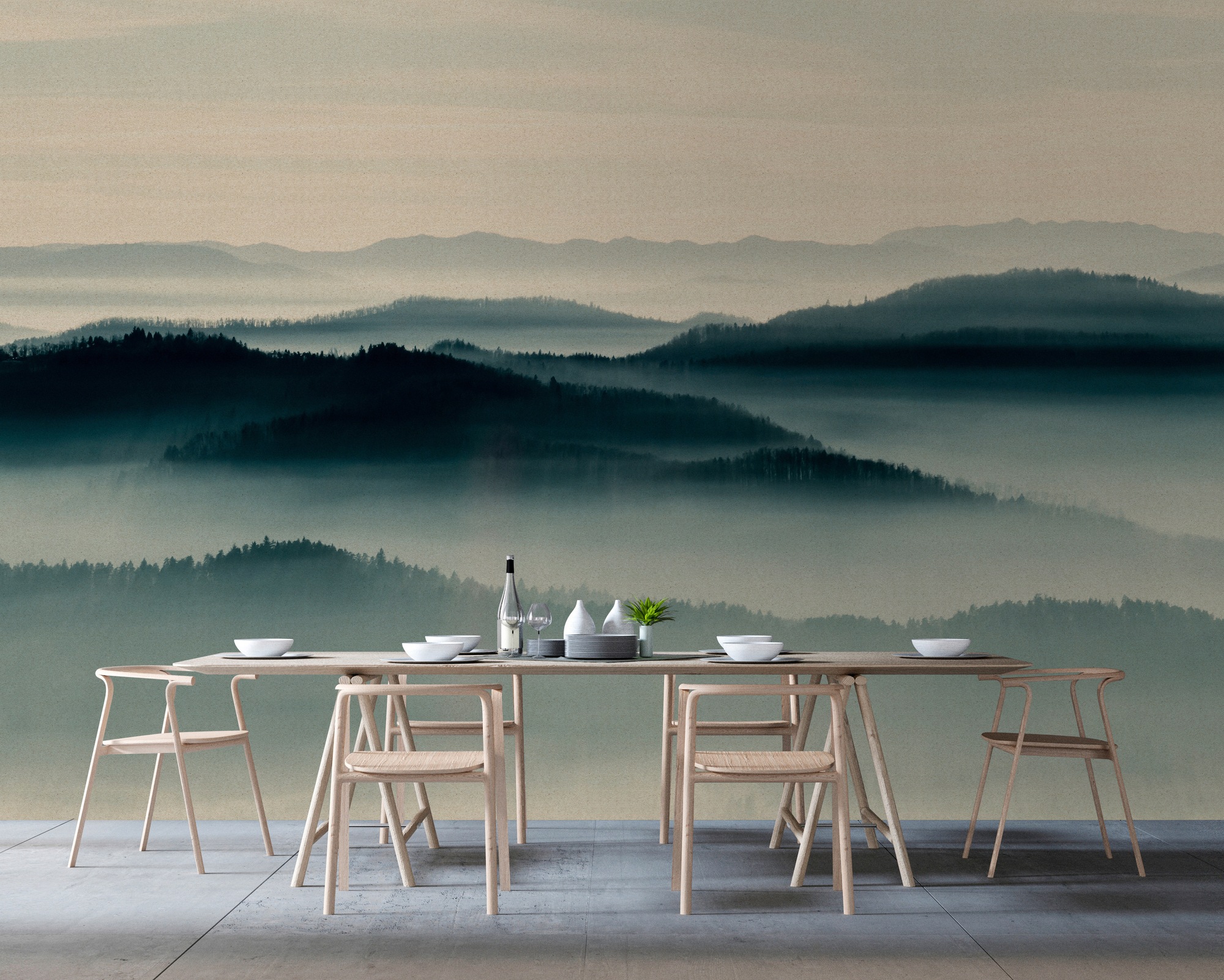 living walls Fototapete »Walls by Patel Horizon 1« glatt Vlies, Wand, Schrä günstig online kaufen