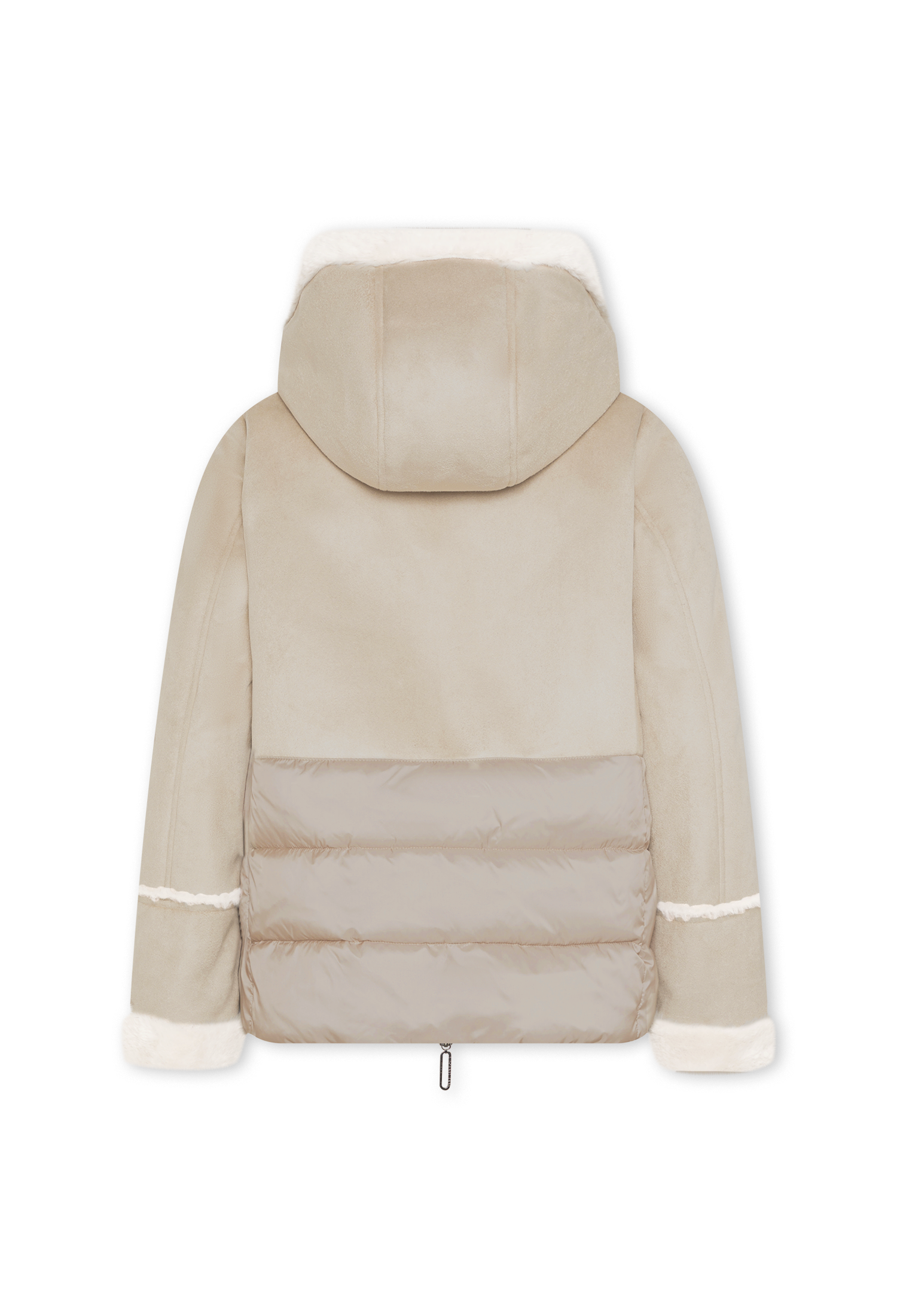 MANISA Kurzjacke, mit Kapuze, mit Teddyfell-Kapuze