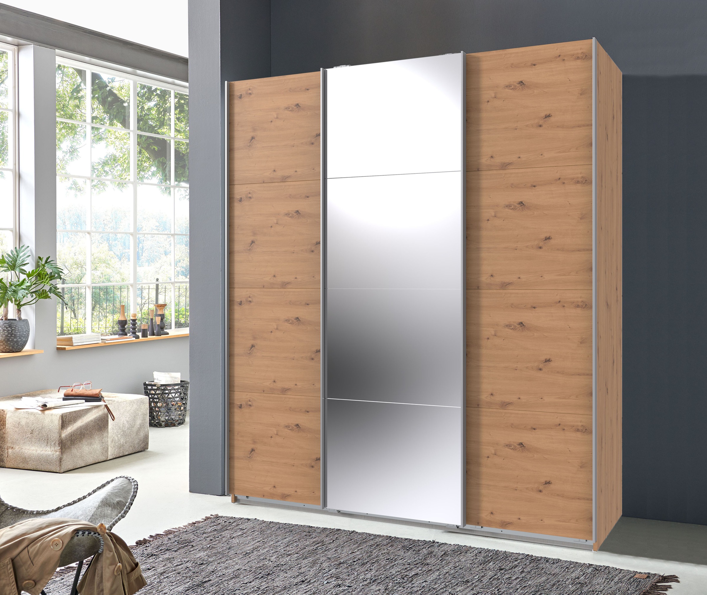 Wimex Schwebetürenschrank "Norderstedt", INKLUSIVE 2 Stoffboxen und 2 zusät günstig online kaufen
