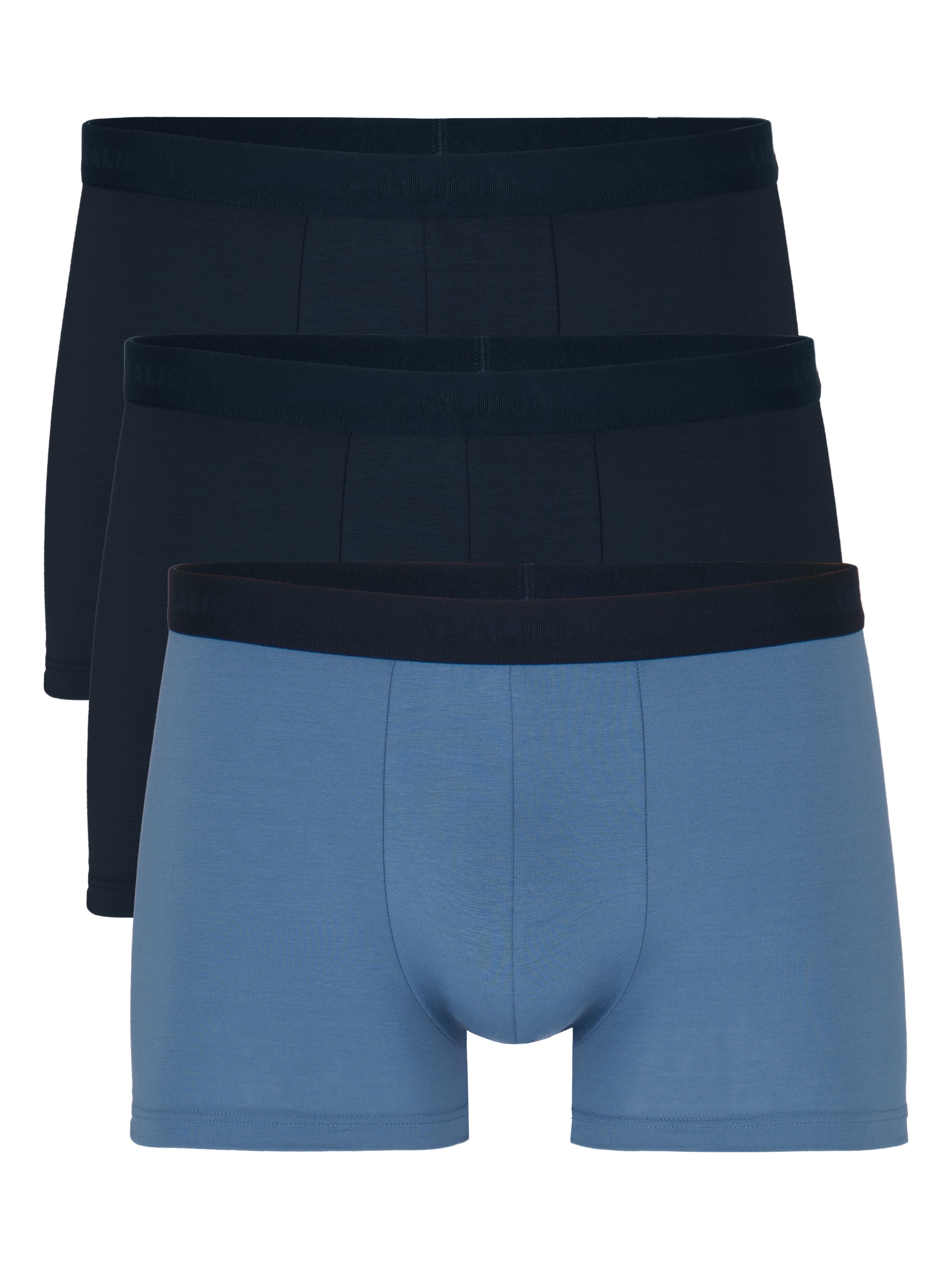 CALIDA Boxershorts »Natural Benefit«, (3er Pack), mit formstabiler Single Jersey-Qualität