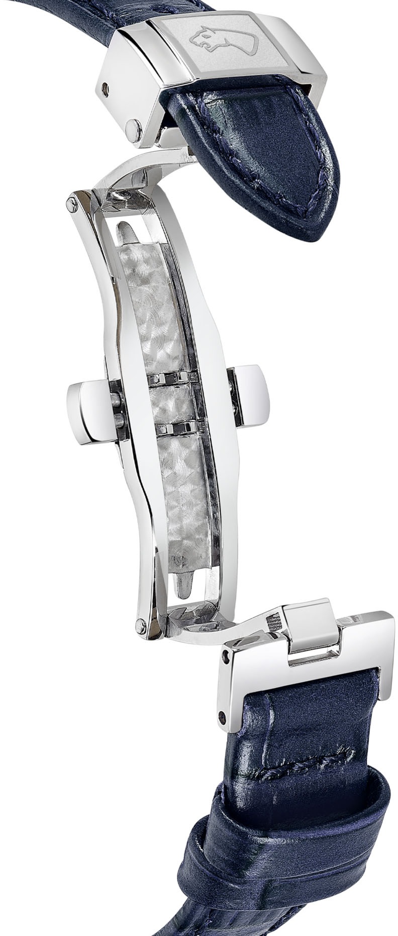 Jaguar Quarzuhr »Essentia« Armbanduhr, Damenuhr, Swiss Made, Lederarmband, Saphirglas,Datum
