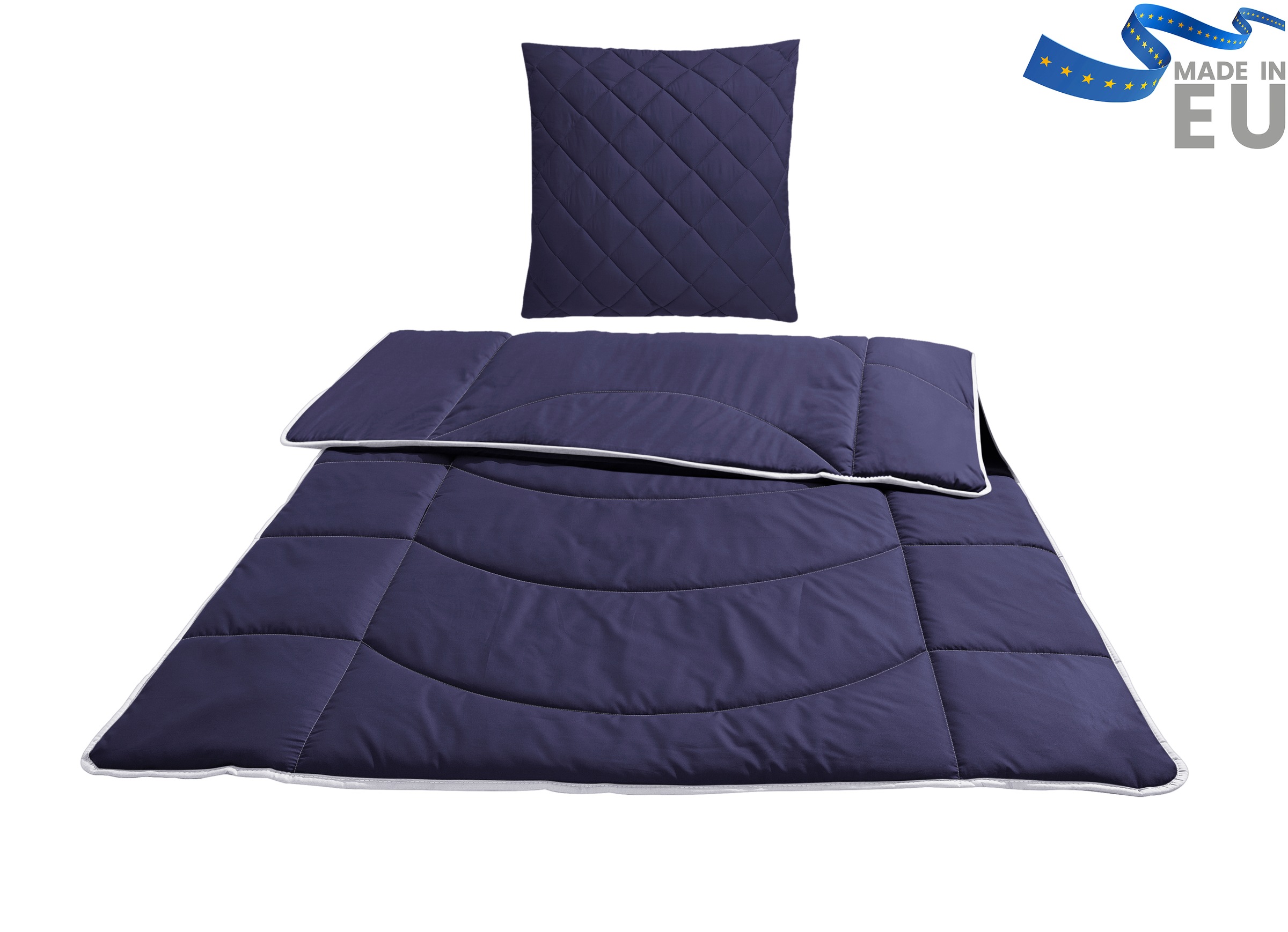 my home Steppbett + Kopfkissen »Microlux, Bettdecke 135x200 cm, 155x220 cm« günstig online kaufen