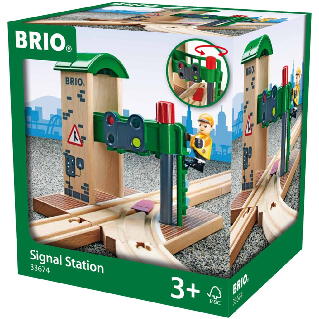 BRIO® Spielzeugeisenbahn-Gebäude »BRIO® WORLD, Signal Station«