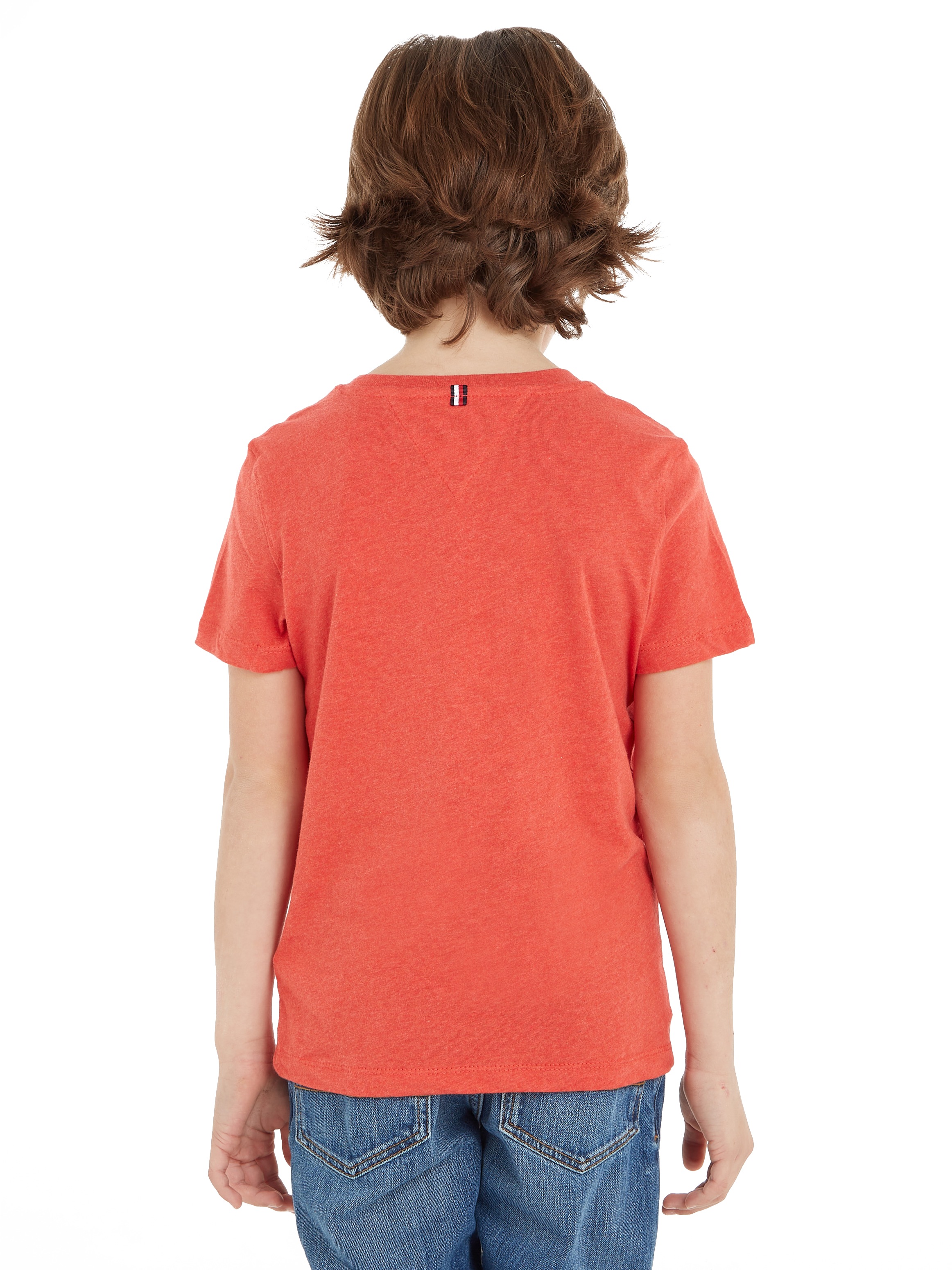 Tommy Hilfiger Rundhalsshirt »BOYS BASIC CN KNIT S/S«, mit Tommy Hilfiger Logo-Flag