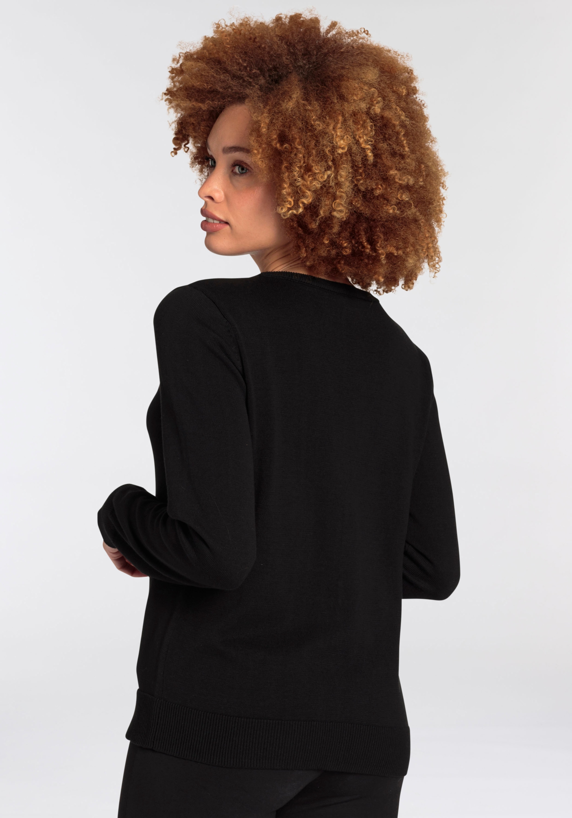 Flashlights Strickjacke, kastige Form