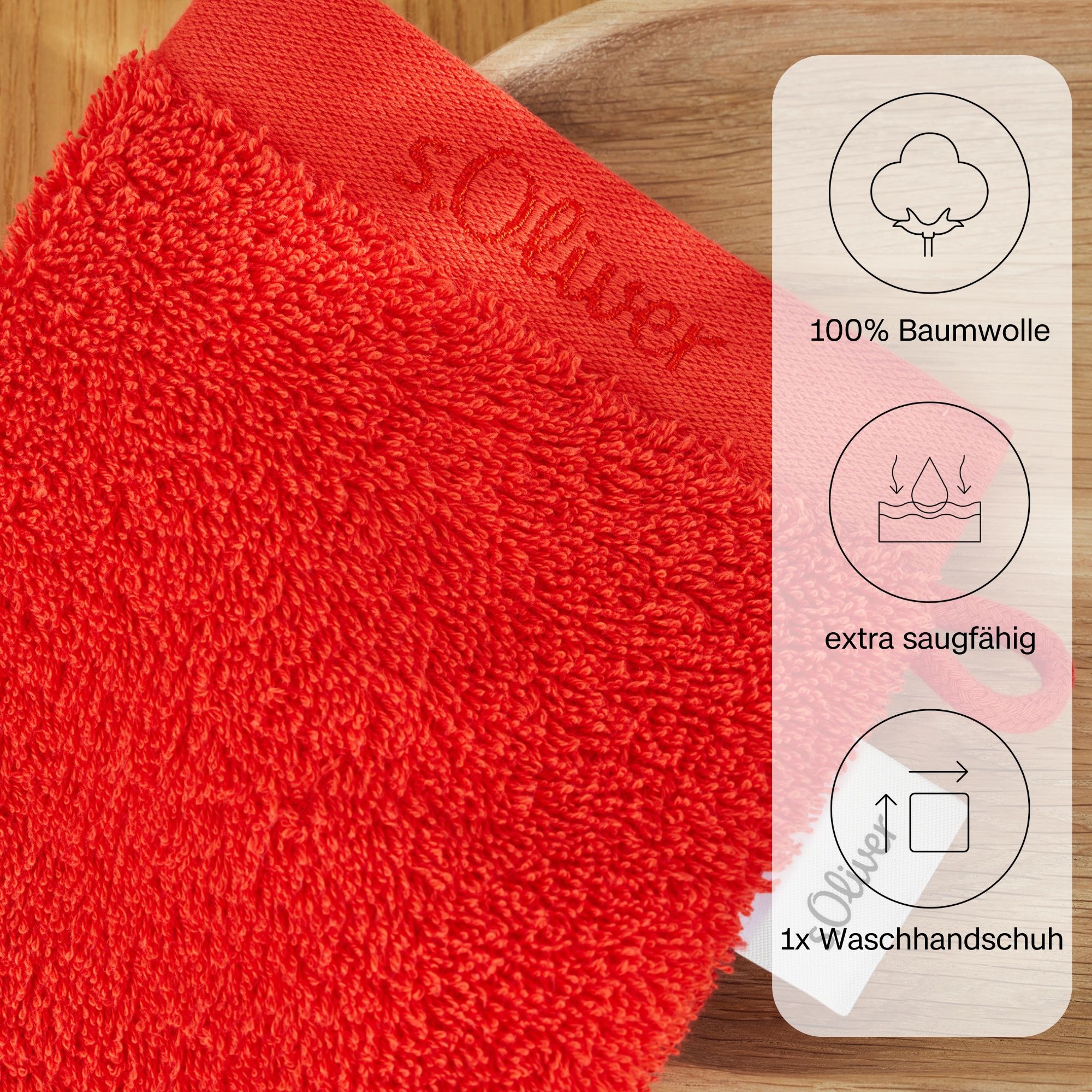 s.Oliver Waschhandschuh »s.Oliver, Premium Qualität, 600 gr/m², auch als Sets erhältlich« große Farbauswahl, auch als Duschtuch, Handtuch, Gästetuch