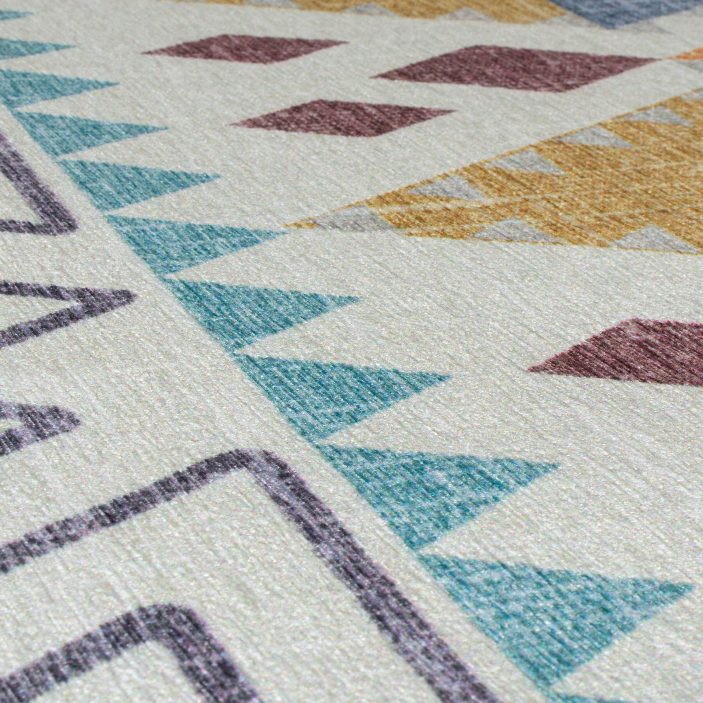 FLAIR RUGS Teppich »Lyle Aztec«, rechteckig, 8 mm Höhe, Lawson Kilim Washbarer Teppich
