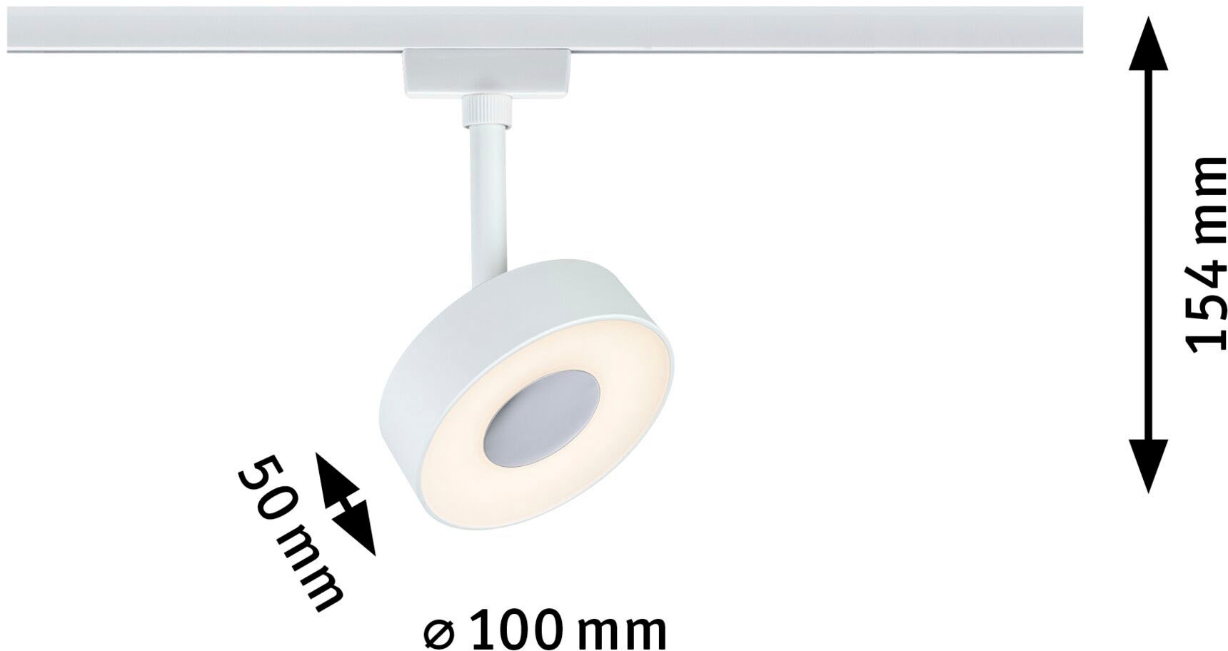 Paulmann Schienensystem-Leuchten »URail Spot Circle 1x5W 3000K 230V«, 3-Step-Dimmbar