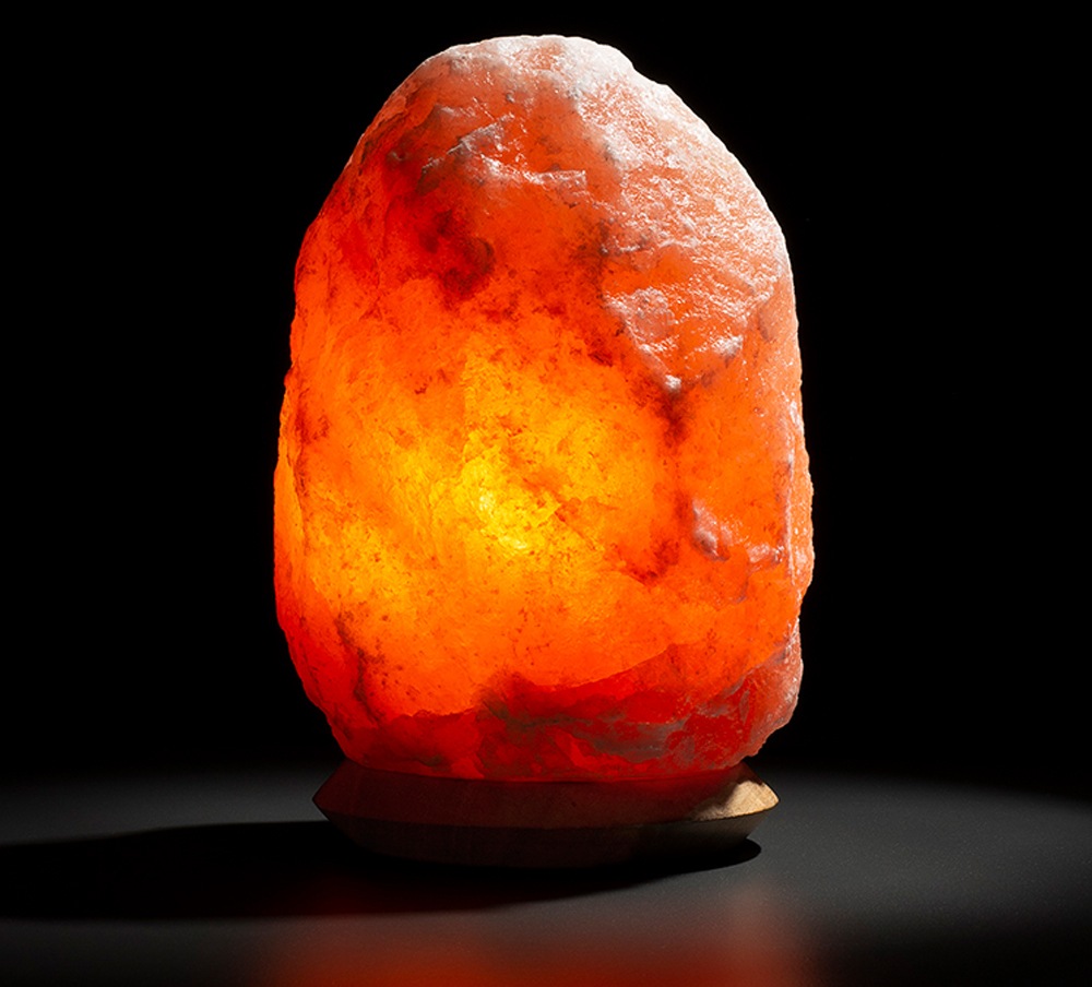 HIMALAYA SALT DREAMS Salzkristall-Tischlampe »Rock«, Leuchtmittel E14 | Leuchtmittel wechselbar, Handgefertigt - jeder Stein ein Unikat, H: ca.18 cm, ca. 2-3kg