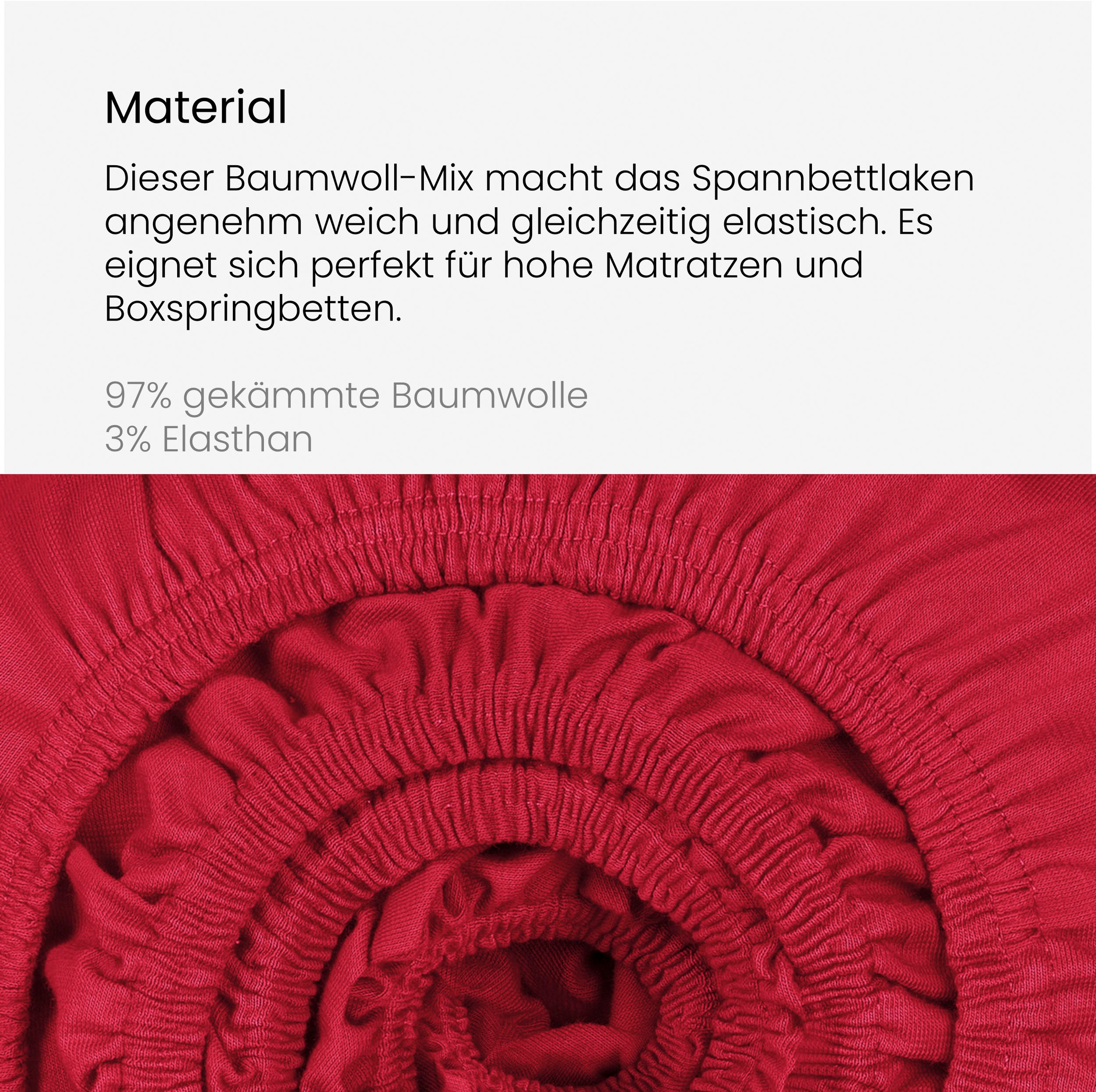 Schiesser Spannbettlaken »Elli aus 97% Baumwolle und 3% Elasthan«, (1 St.), für hohe Matratzen und Boxspringbetten