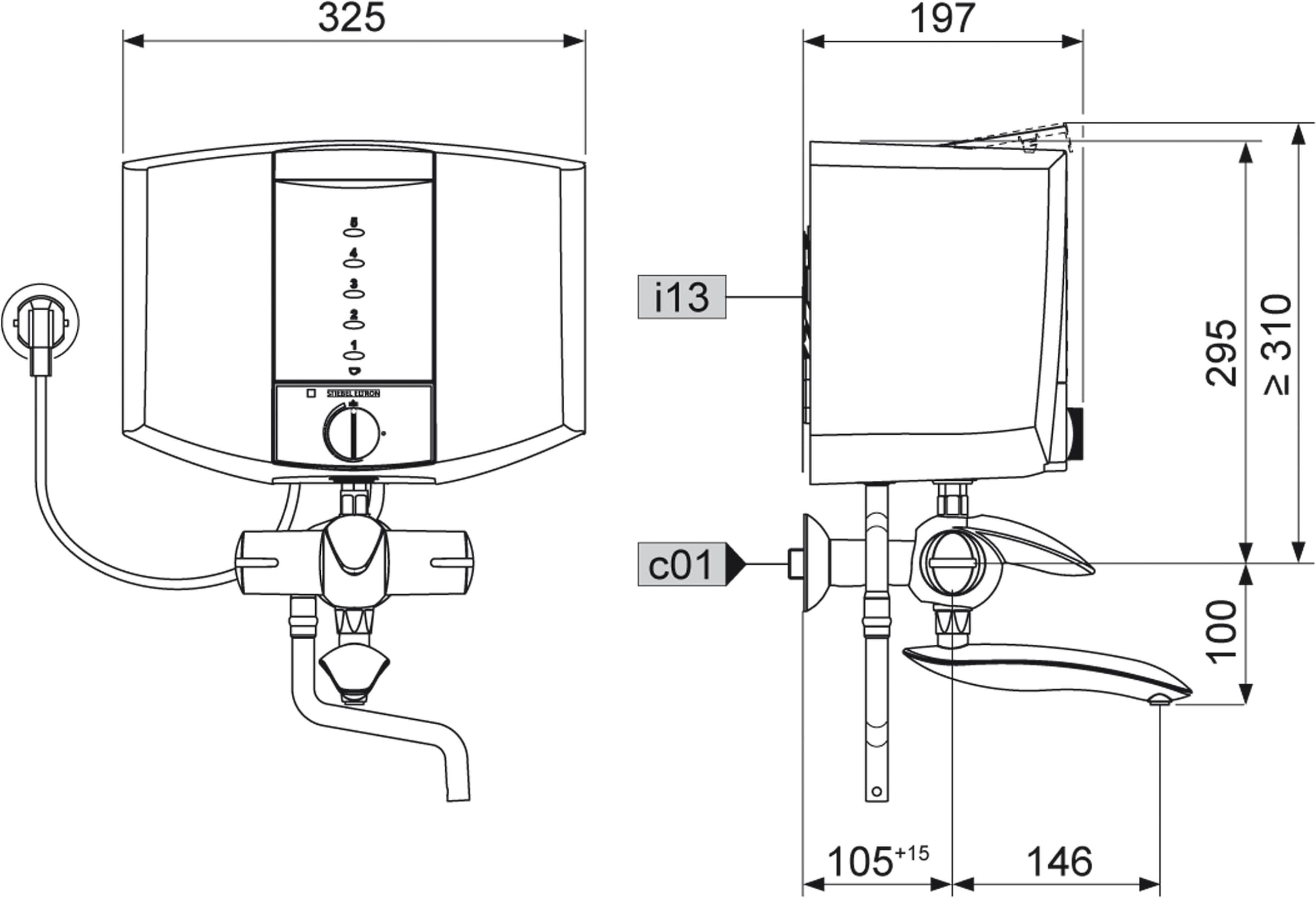 STIEBEL ELTRON Kochendwassergerät »EBK 5 K« 5 l, für die Küche, Kunststoff