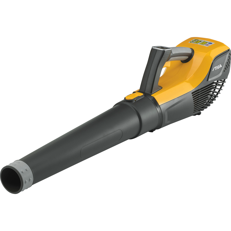 STIGA GARDEN Akku-Laubbläser »BL 500e« 198 km/h Blasgeschwindigkeit, mit Akku 48V/2Ah und Ladegerät gelb