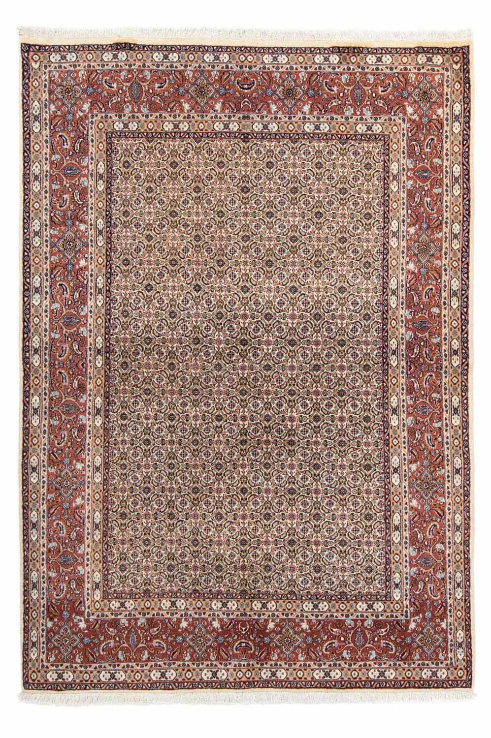 morgenland Wollteppich »Moud Stark Gemustert Beige 237 x 157 cm«, rechtecki günstig online kaufen