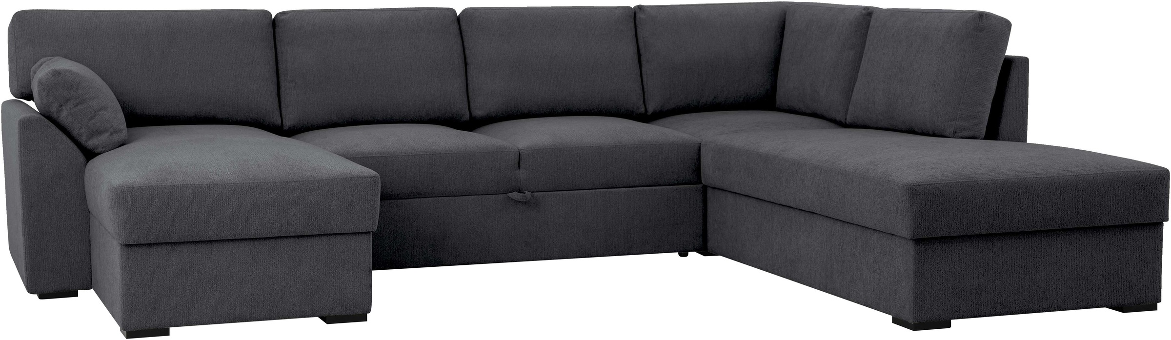 Home affaire Wohnlandschaft »Citry«, Breite 309 cm, Chenille, Bettfunktion, Bettkasten, U-Form