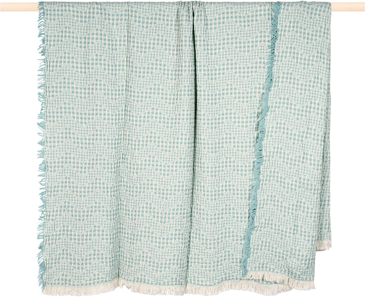 PAD Wohndecke »WAFFLE, Waffelpique-Decke« Made in Europe, Wendefunktion, Zi günstig online kaufen