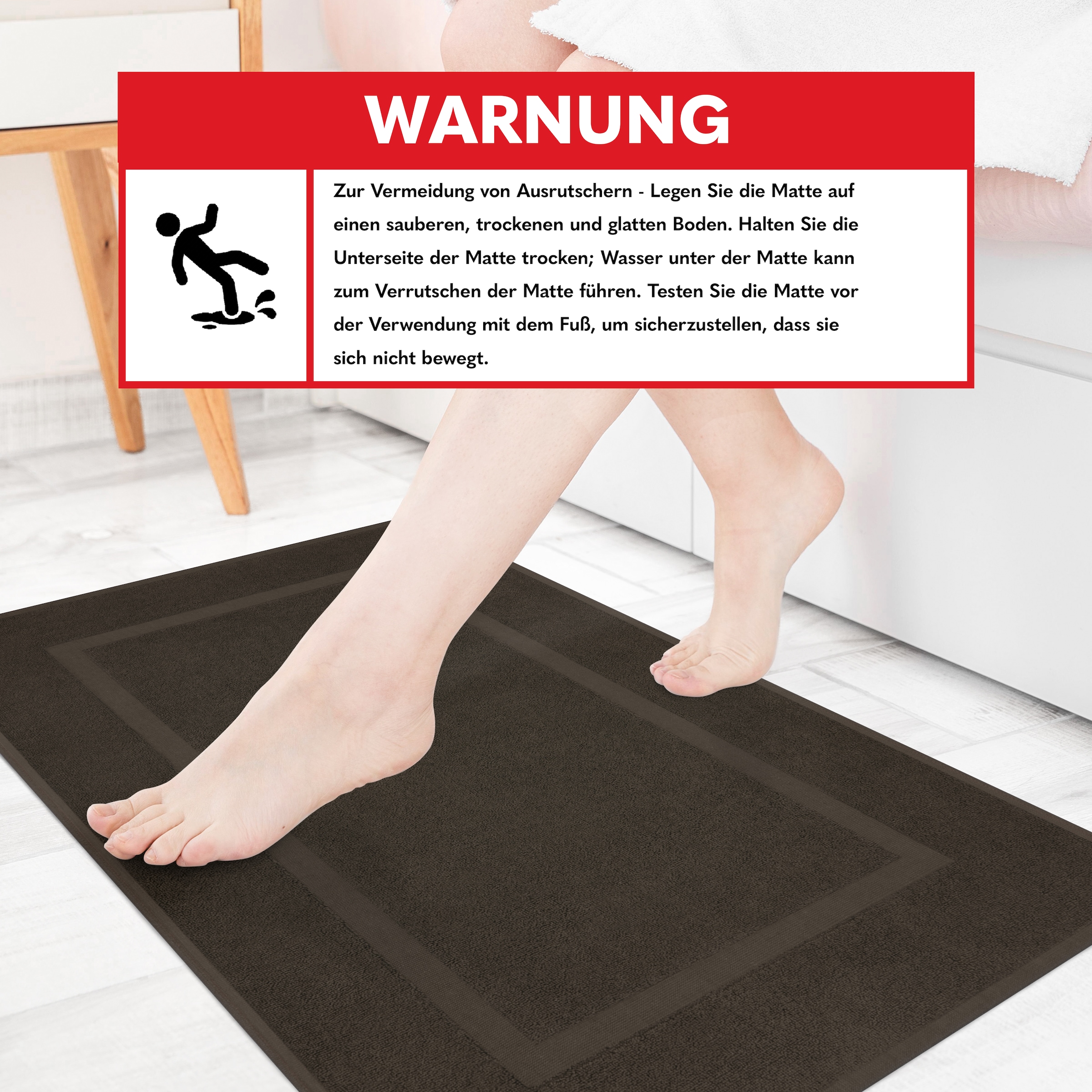 HAMMETEX Badematte »Hotelmatte, Duschvorleger«, rutschhemmend beschichtet, beidseitig nutzbar, 2-teiliges Set, einfarbig, 100% Baumwolle