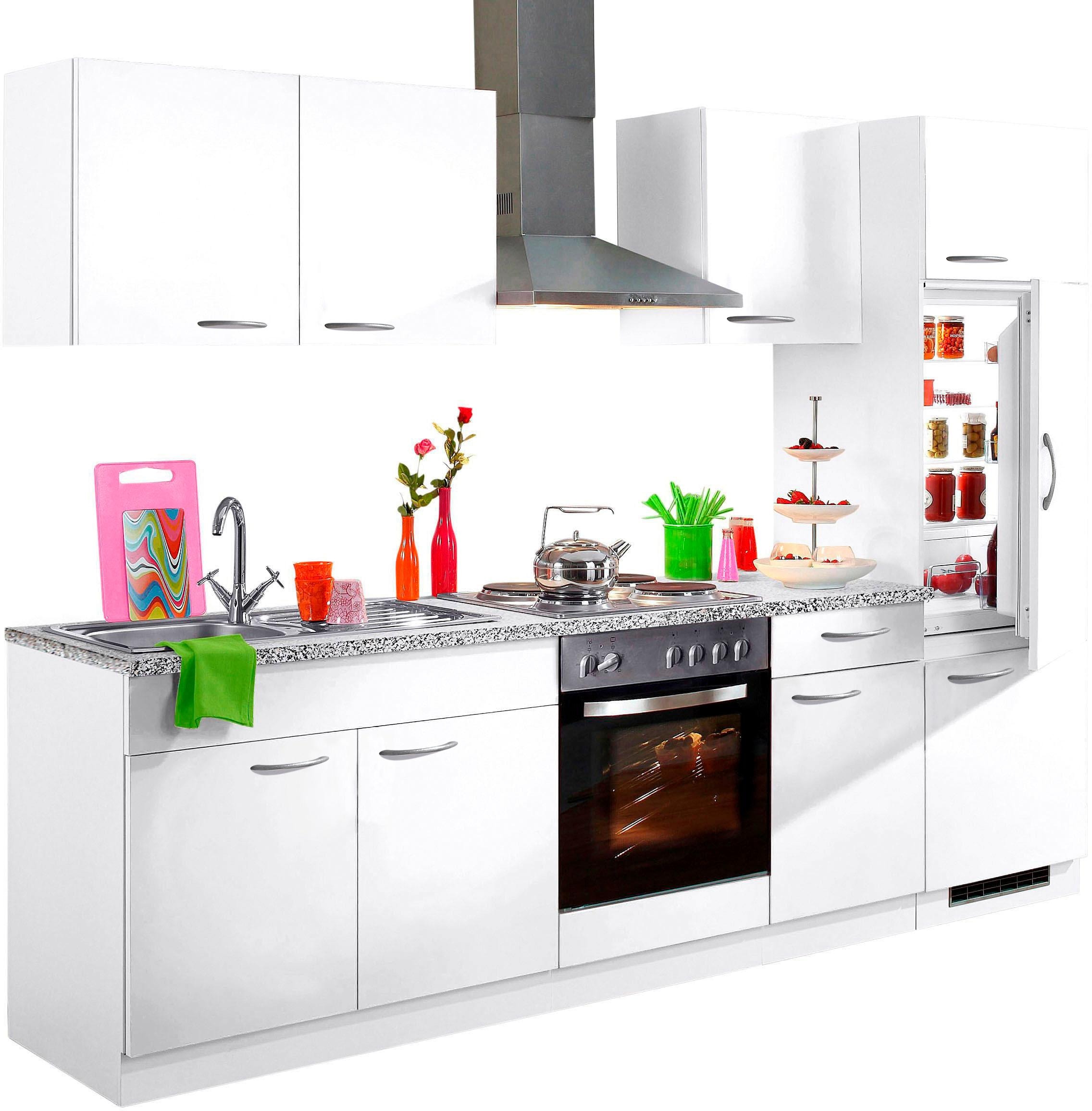 wiho Küchen Küchenzeile »Kiel«, Breite mit 270 kaufen E-Geräten, cm online
