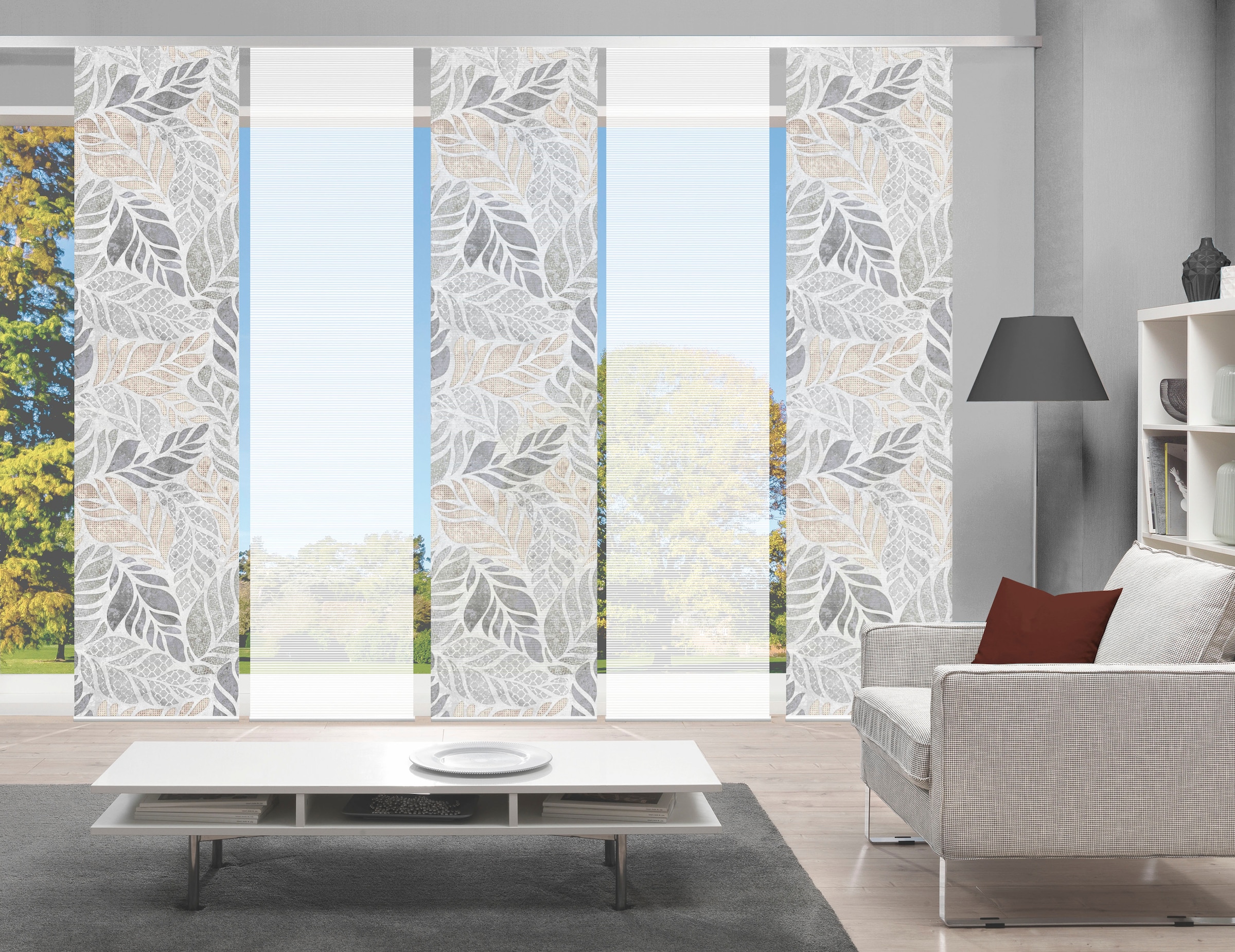 Vision S Schiebegardine »LISIO 5er SET« Paneelwagen 5 Stk. tlg. Schiebevorh günstig online kaufen