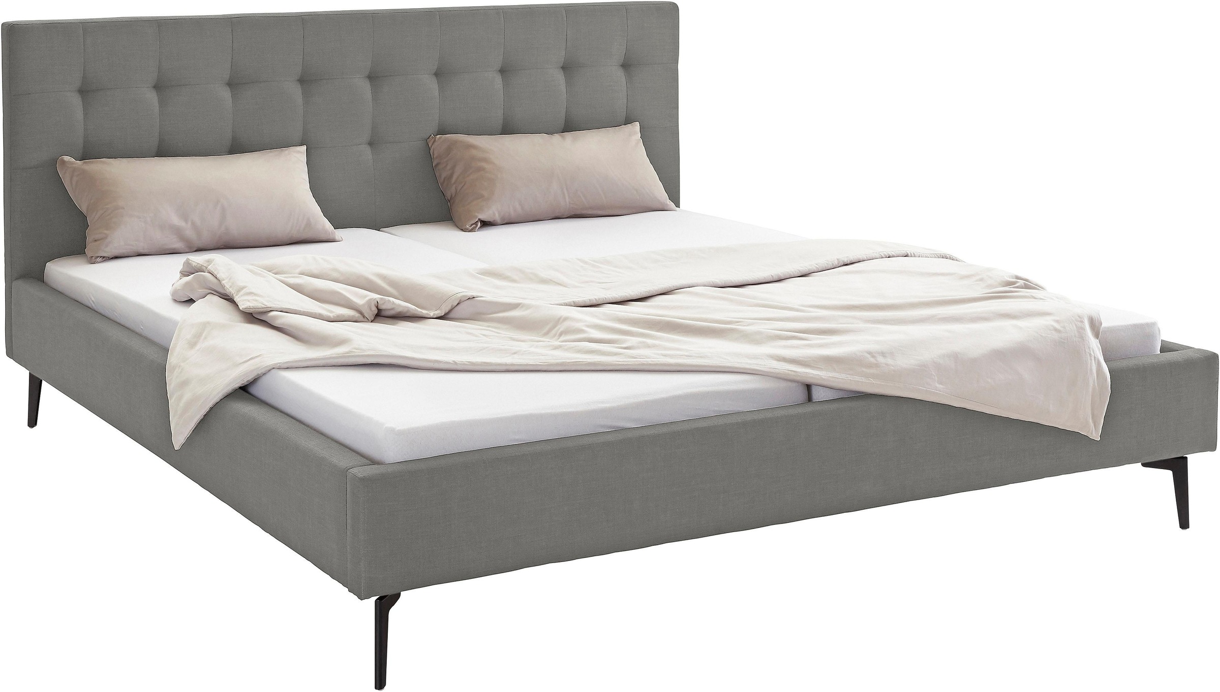 Leonique Polsterbett Sinaloa, mit edler Knopfheftung, in fünf Farben und vi günstig online kaufen