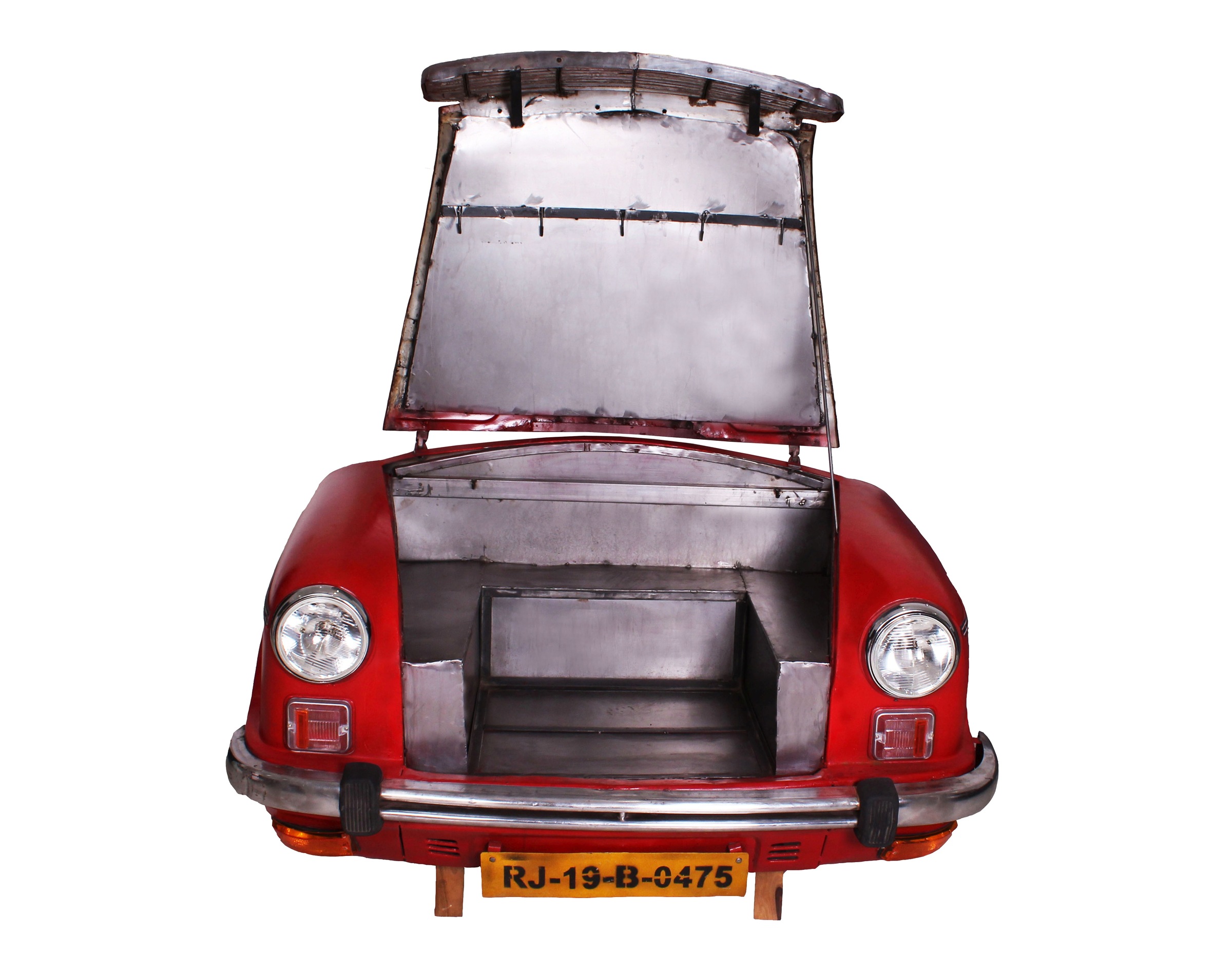 SIT Möbelblende 2 Stk. tlg. Recycelte Auto-Front, innen mit einem Edelstahl-Gasgrill