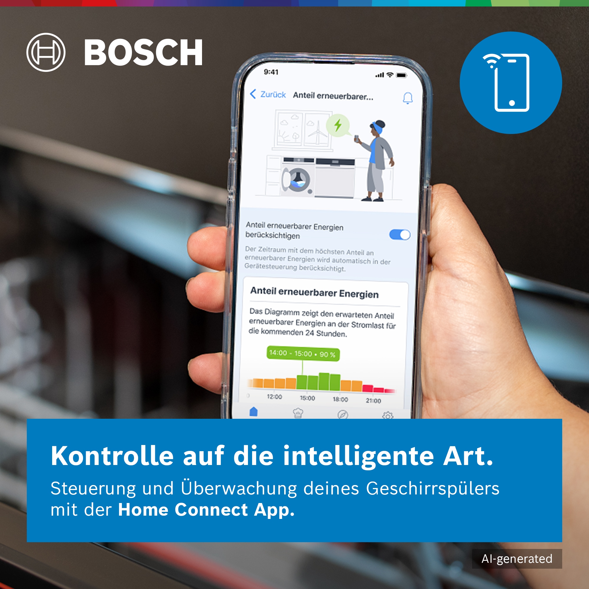 BOSCH Unterbaugeschirrspüler Serie 6 »SMU6ECS18E« 14 tlg. Maßgedecke Optimiertes Trocknen durch automatische Türöffnung und extrem leise