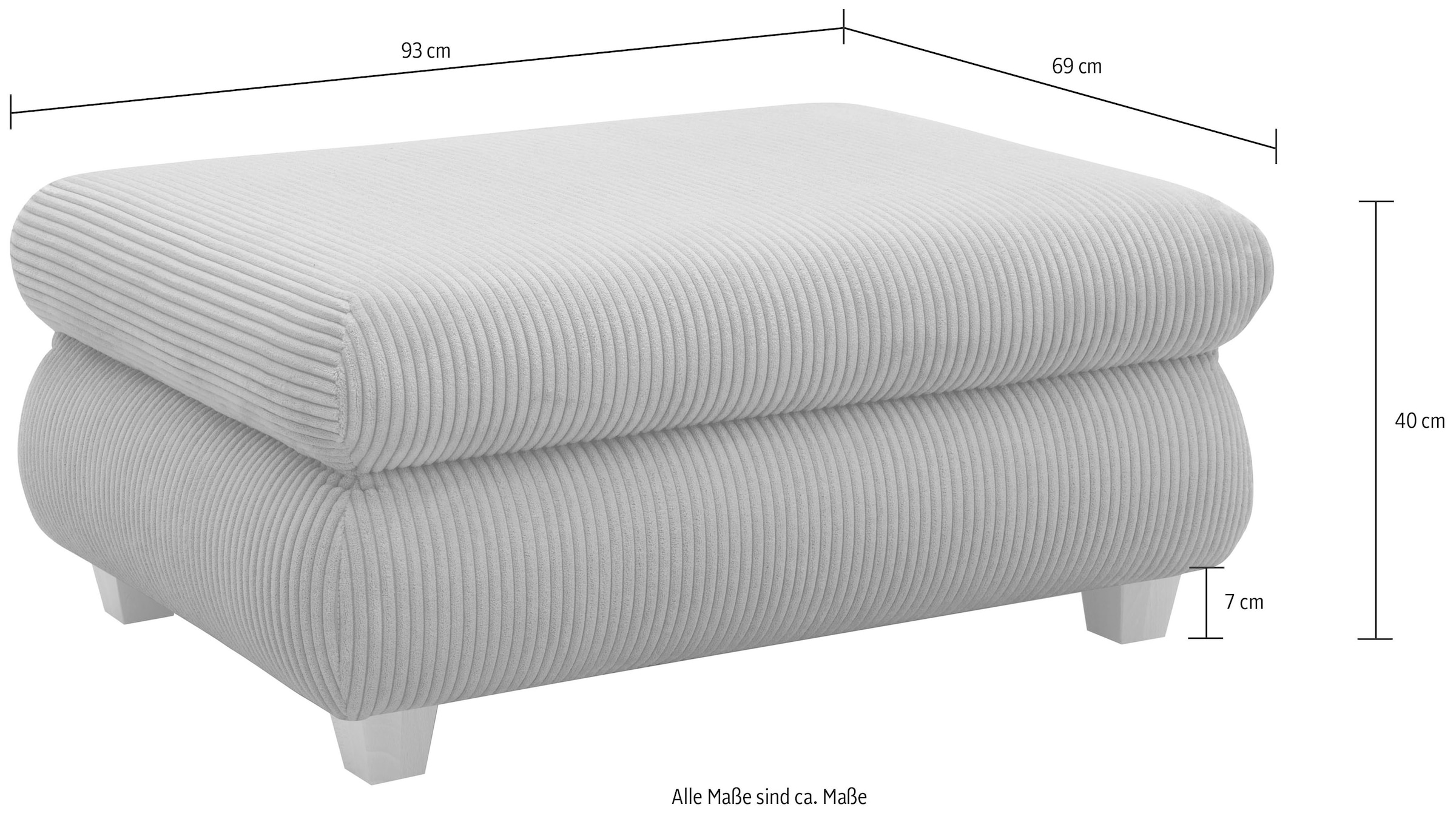 Home affaire Hocker »Nika«, passend zur Serie, auch in Cord
