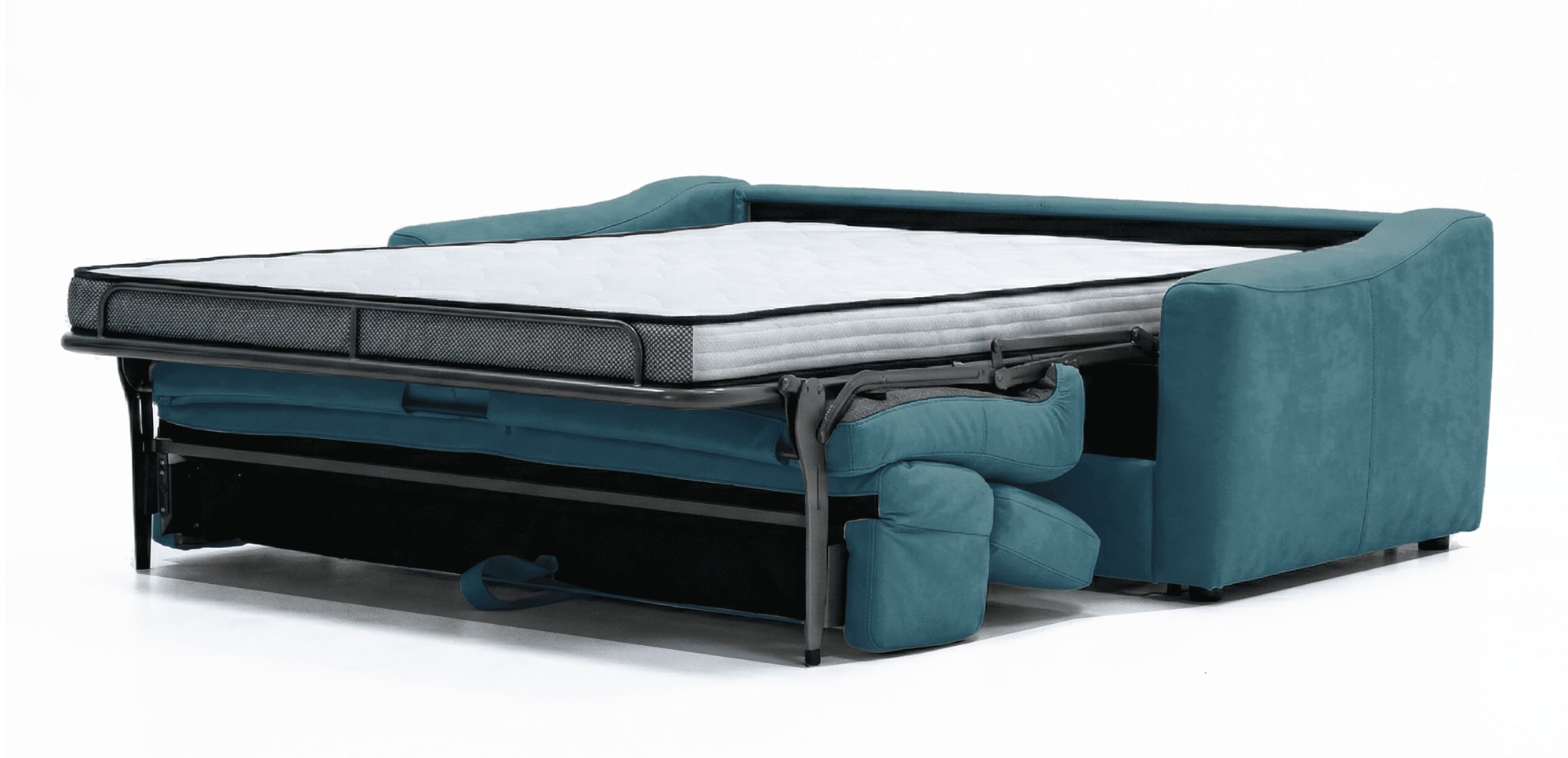 Egoitaliano Schlafsofa »STRIKE, Made in Italy-Designsofa mit Dauerschlaffunktion,Breite 195 cm« Bettsofa, Luxus-Microfaser Lederoptik mit verstellbaren Kopfstützen